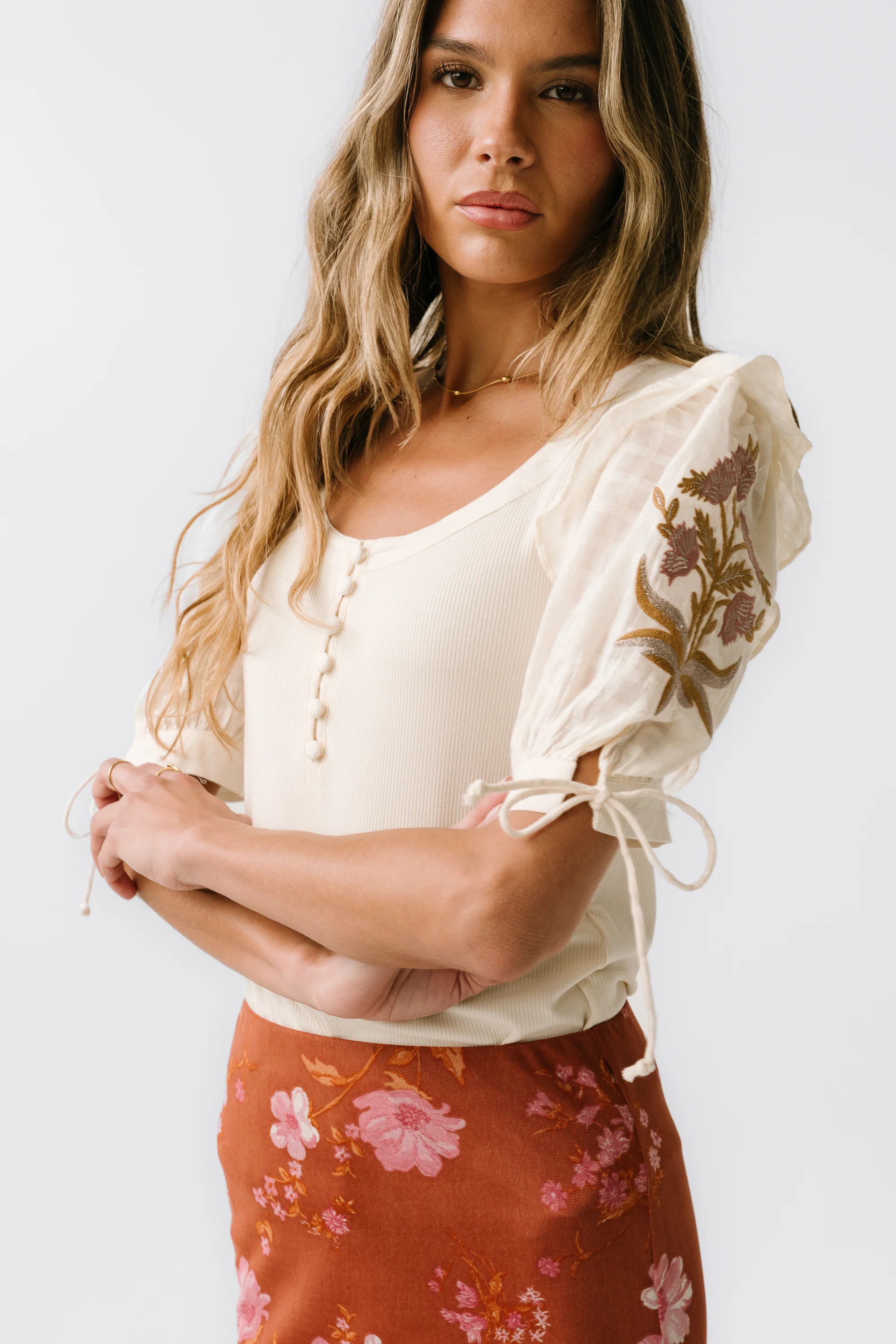 Holden Embroidered Top - FINAL SALE - Image 3