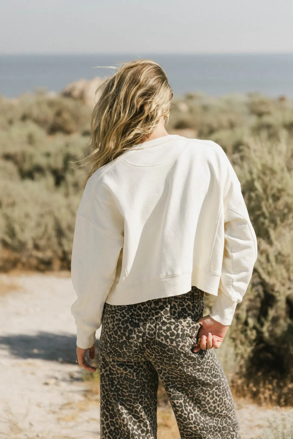 Aarti Sweatshirt in Bone - FINAL SALE - Image 2