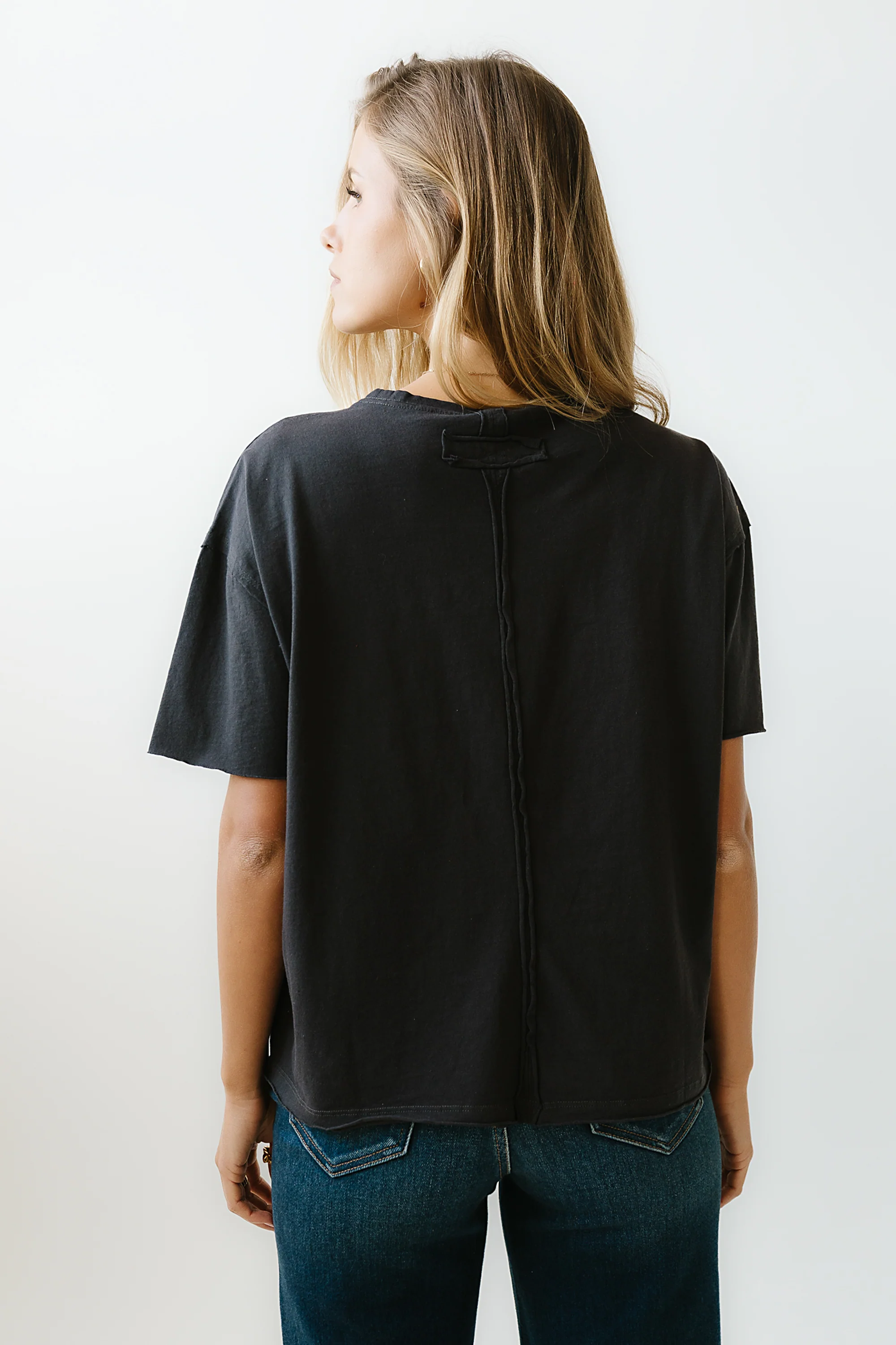 Abby Oversized Tee in Black - FINAL SALE - Image 3