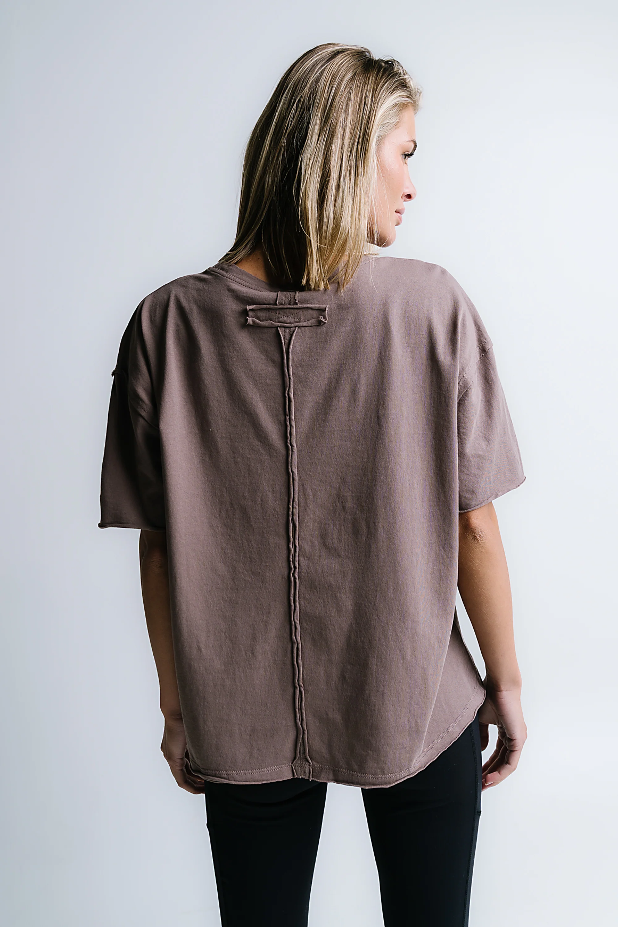 Abby Oversized Tee in Mocha - FINAL SALE - Image 6