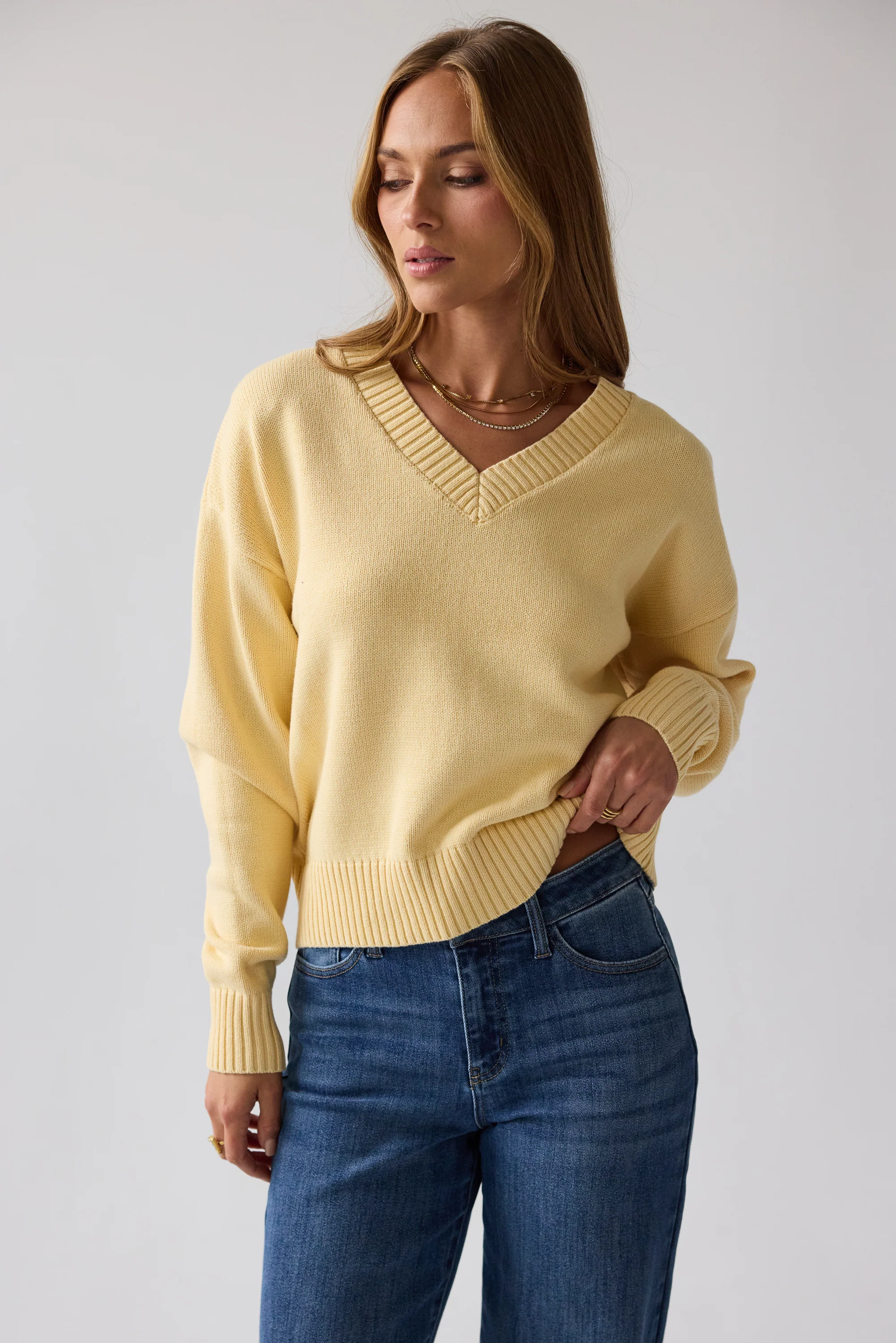 Adella Knit Sweater in Yellow - FINAL SALE - Image 5