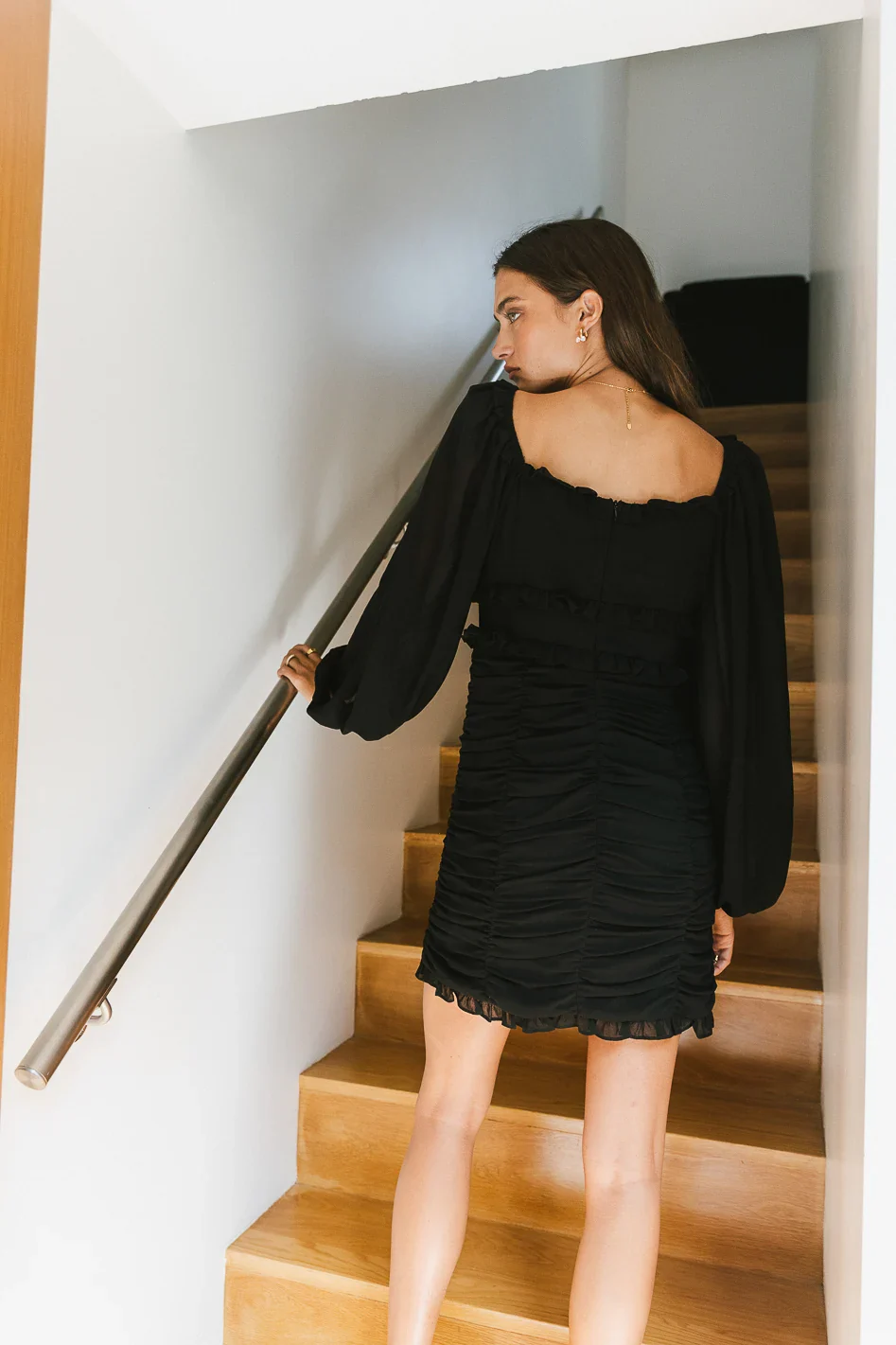 Adia Mini Dress in Black - FINAL SALE - Image 5