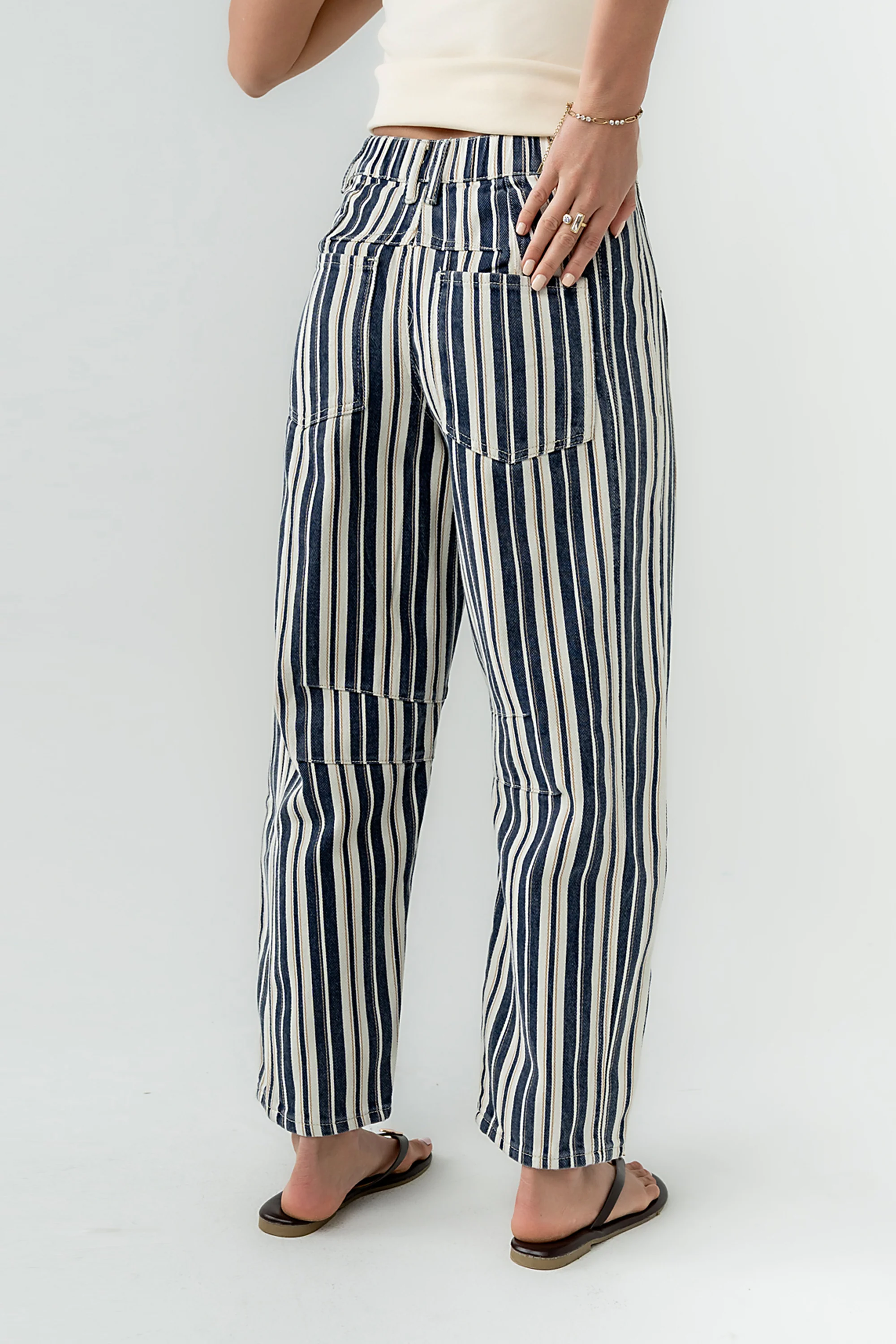 Lisette Barrel Jeans in Multi - Image 3