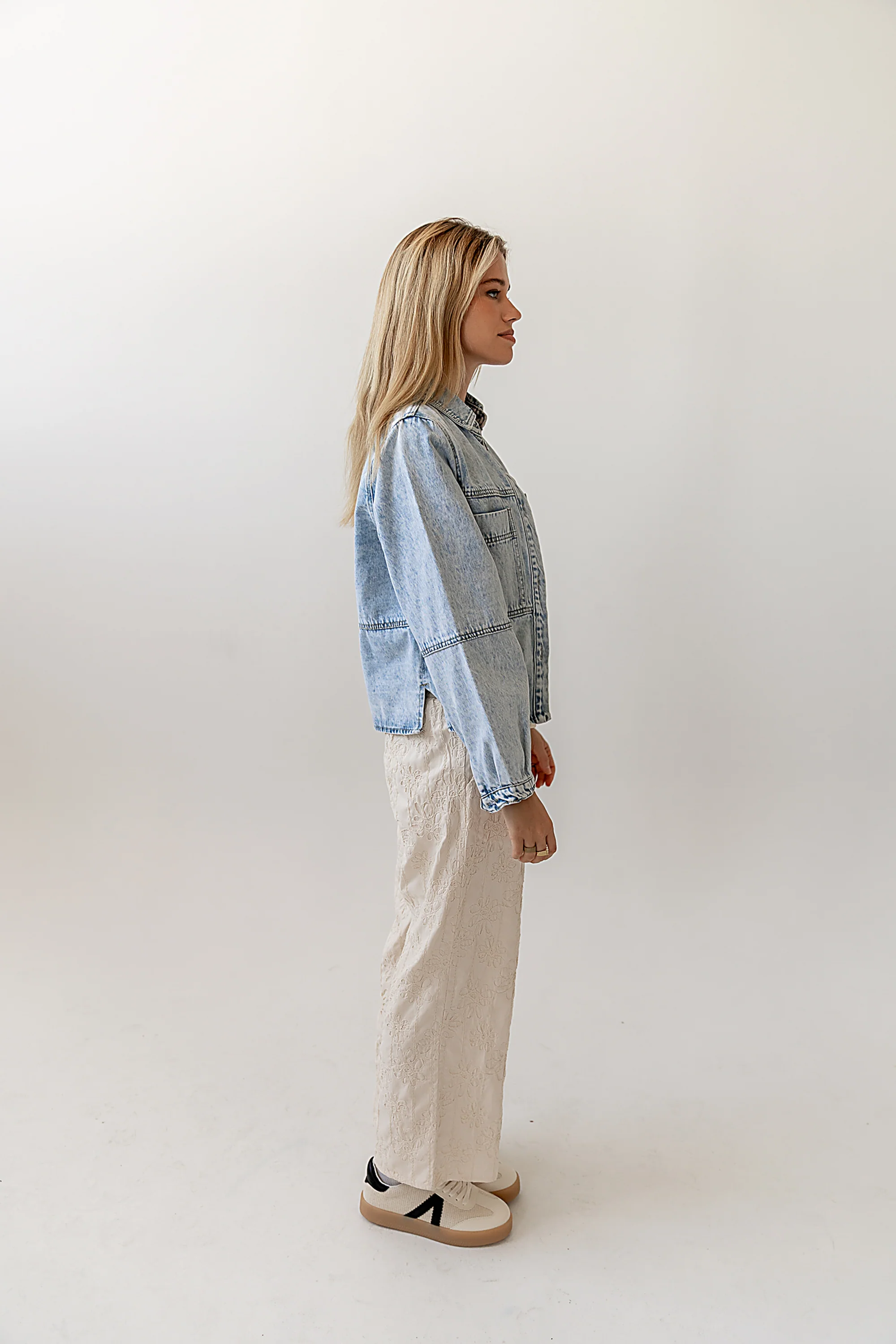 Alanna Embroidered Pants in Cream - FINAL SALE - Image 5