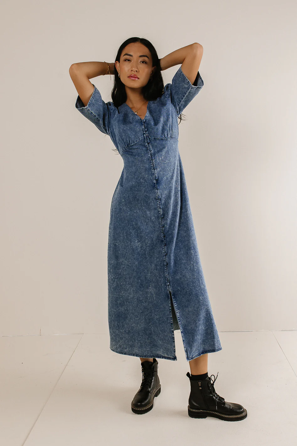 Alayna Button Up Dress - FINAL SALE - Image 3