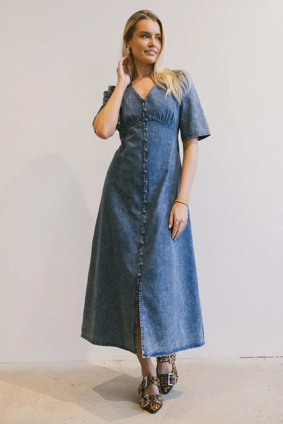 Alayna Button Up Dress - FINAL SALE - Image 6
