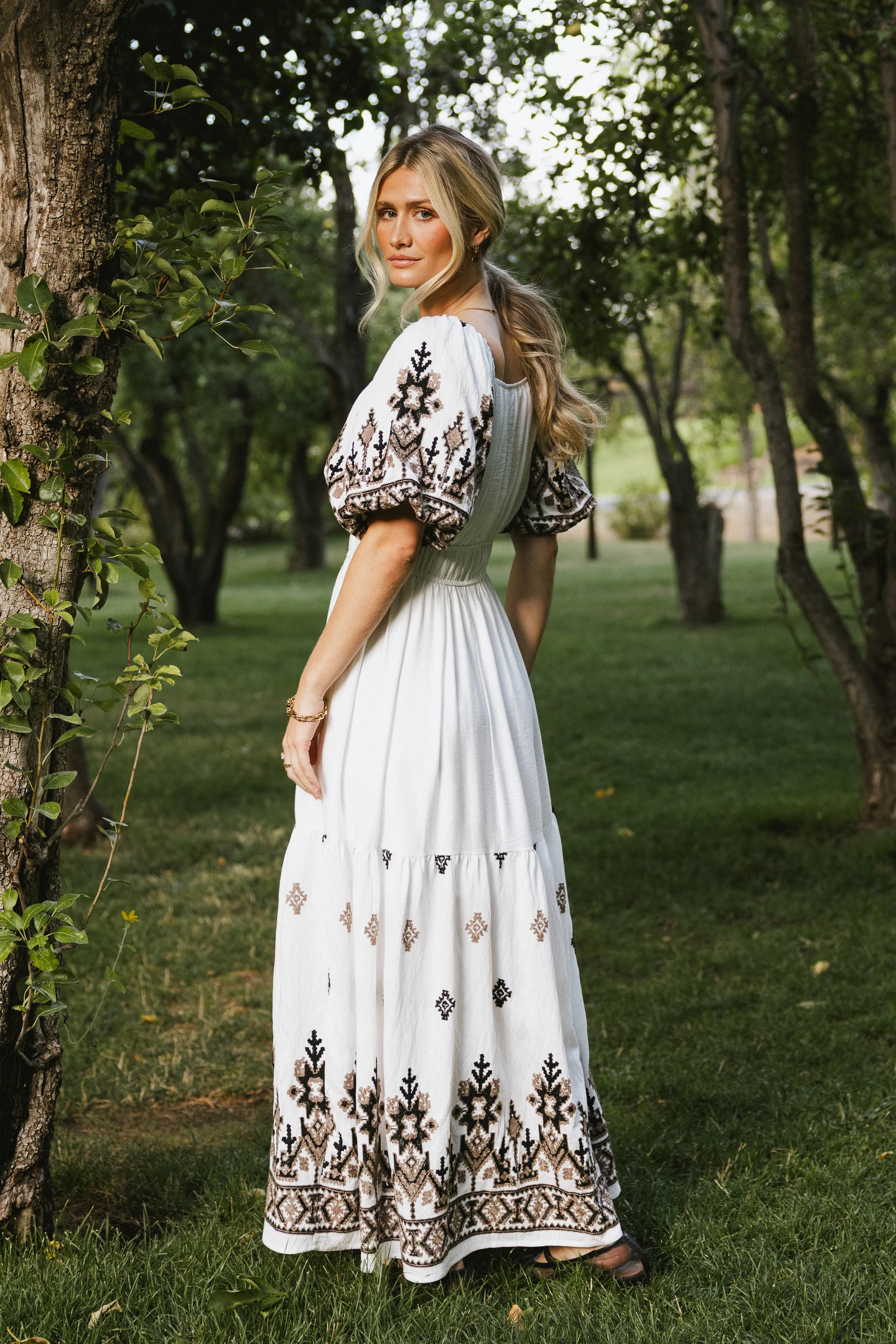 Alder Embroidered Maxi Dress - FINAL SALE - Image 2