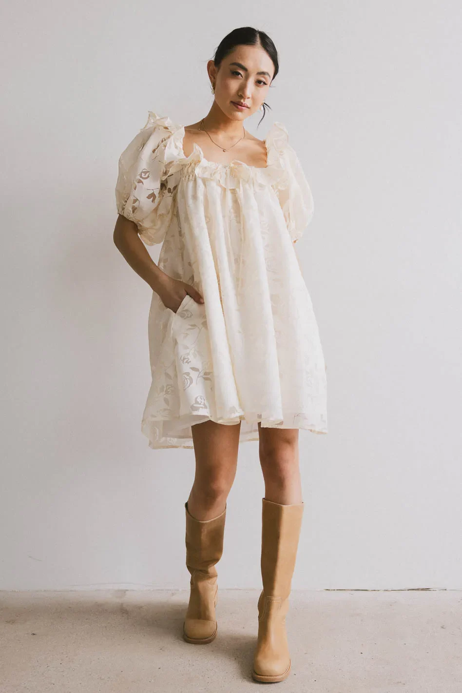 Alice Floral Babydoll Dress - FINAL SALE - Image 7
