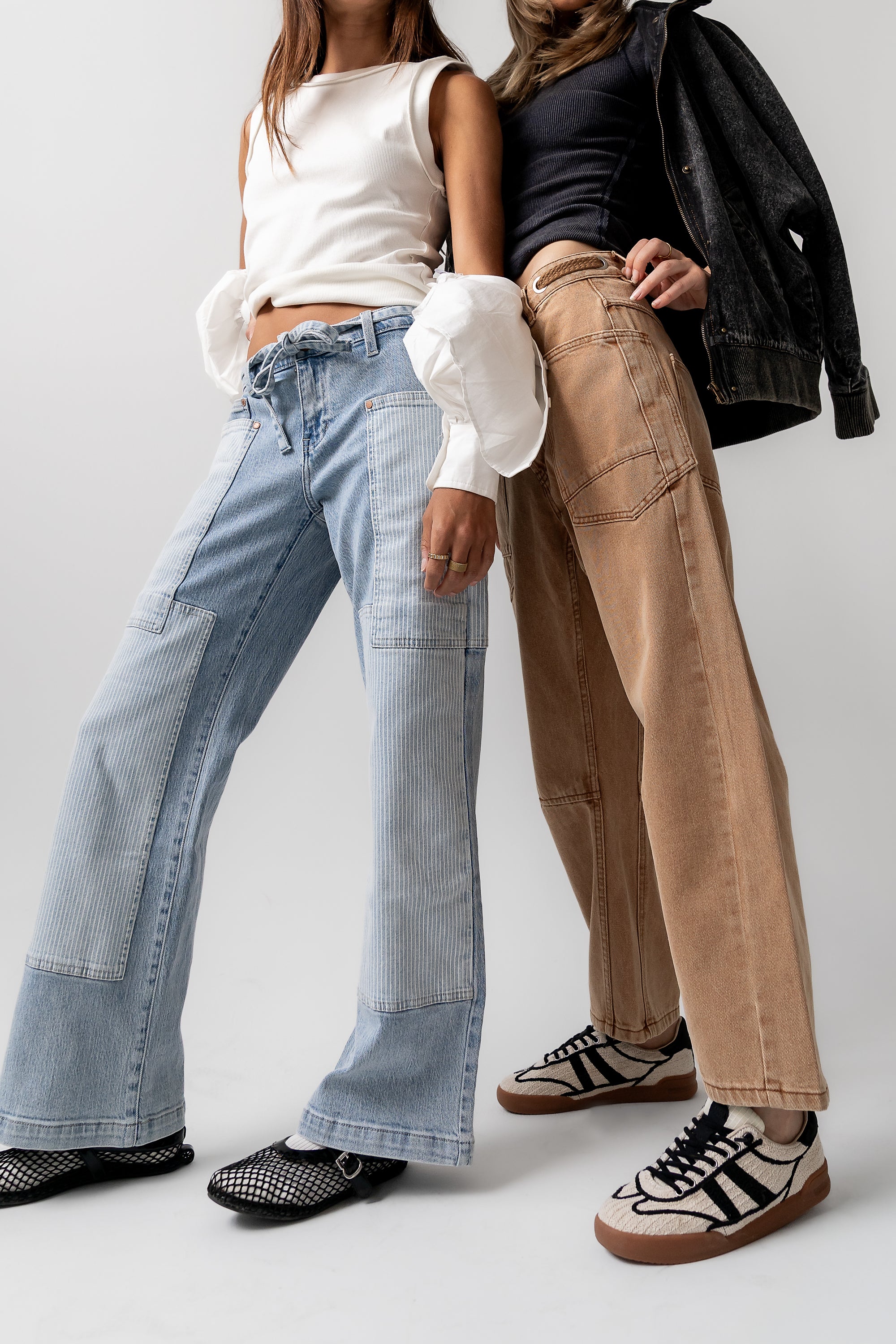 Alice Patchwork Wide Leg Jeans - FINAL SALE - Image 4