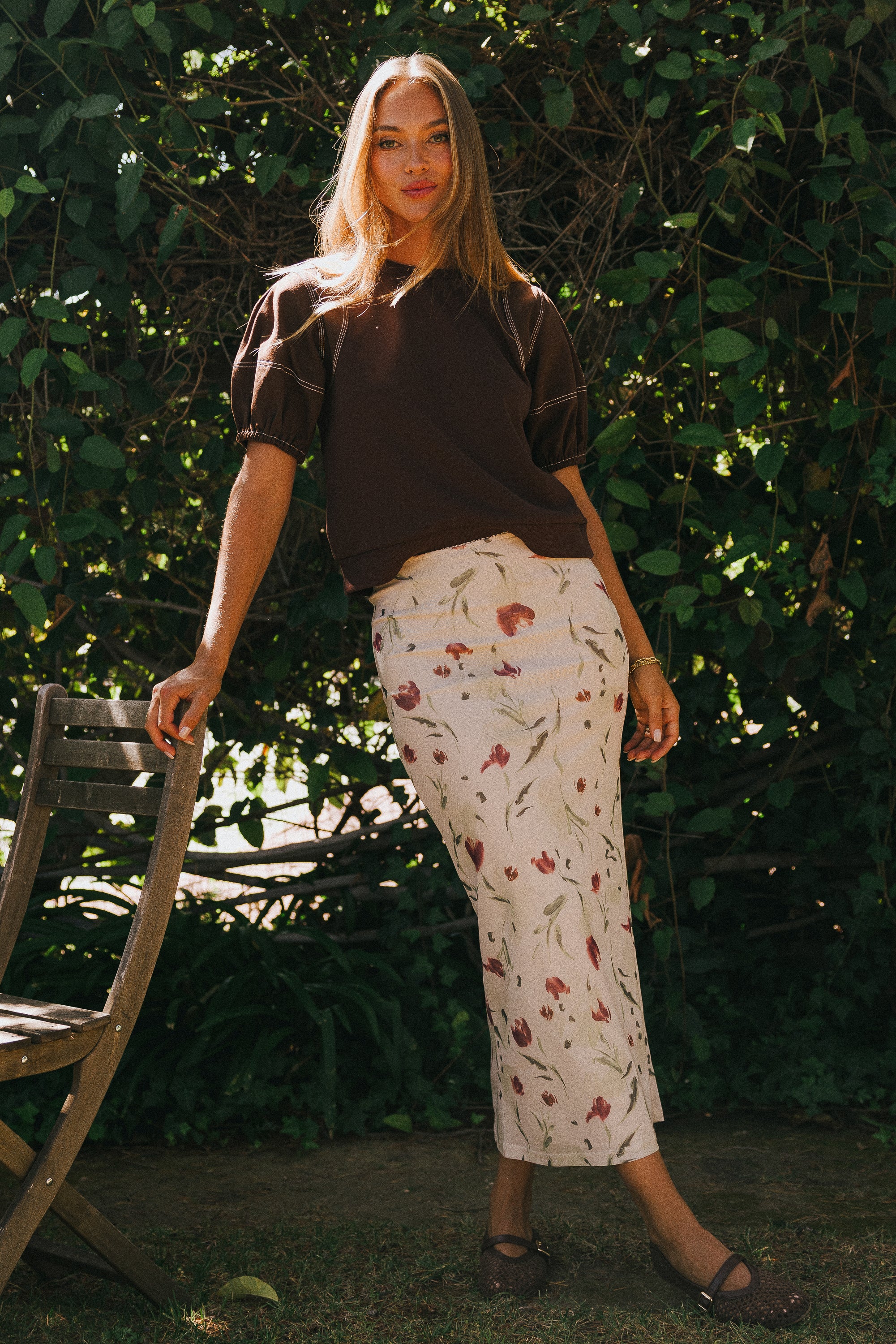Alison Floral Maxi Skirt - Image 2