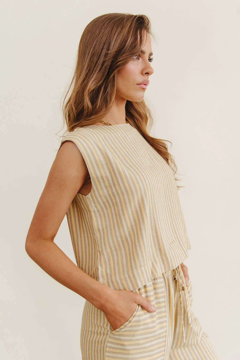 Alix Striped Tank Top - FINAL SALE - Image 3