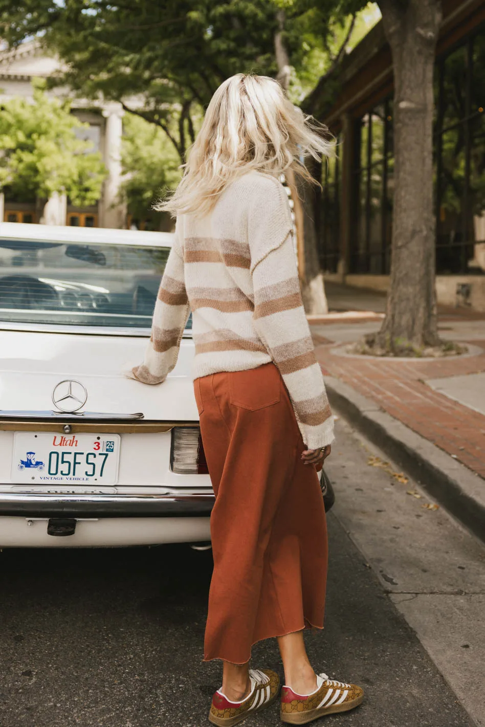 Allurah Striped Sweater - FINAL SALE - Image 2