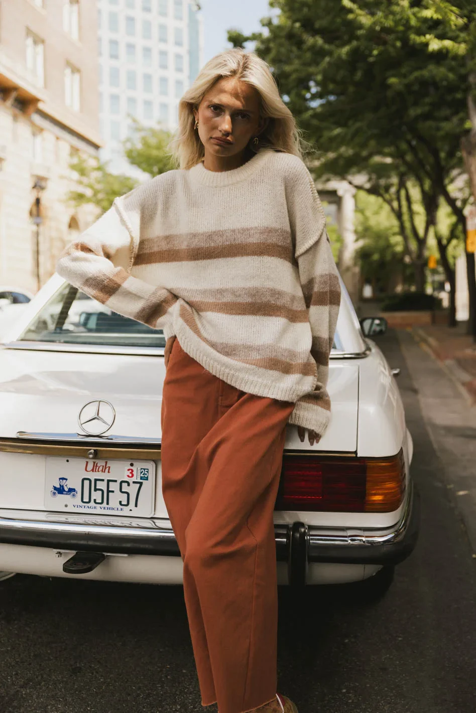 Allurah Striped Sweater - FINAL SALE - Image 4