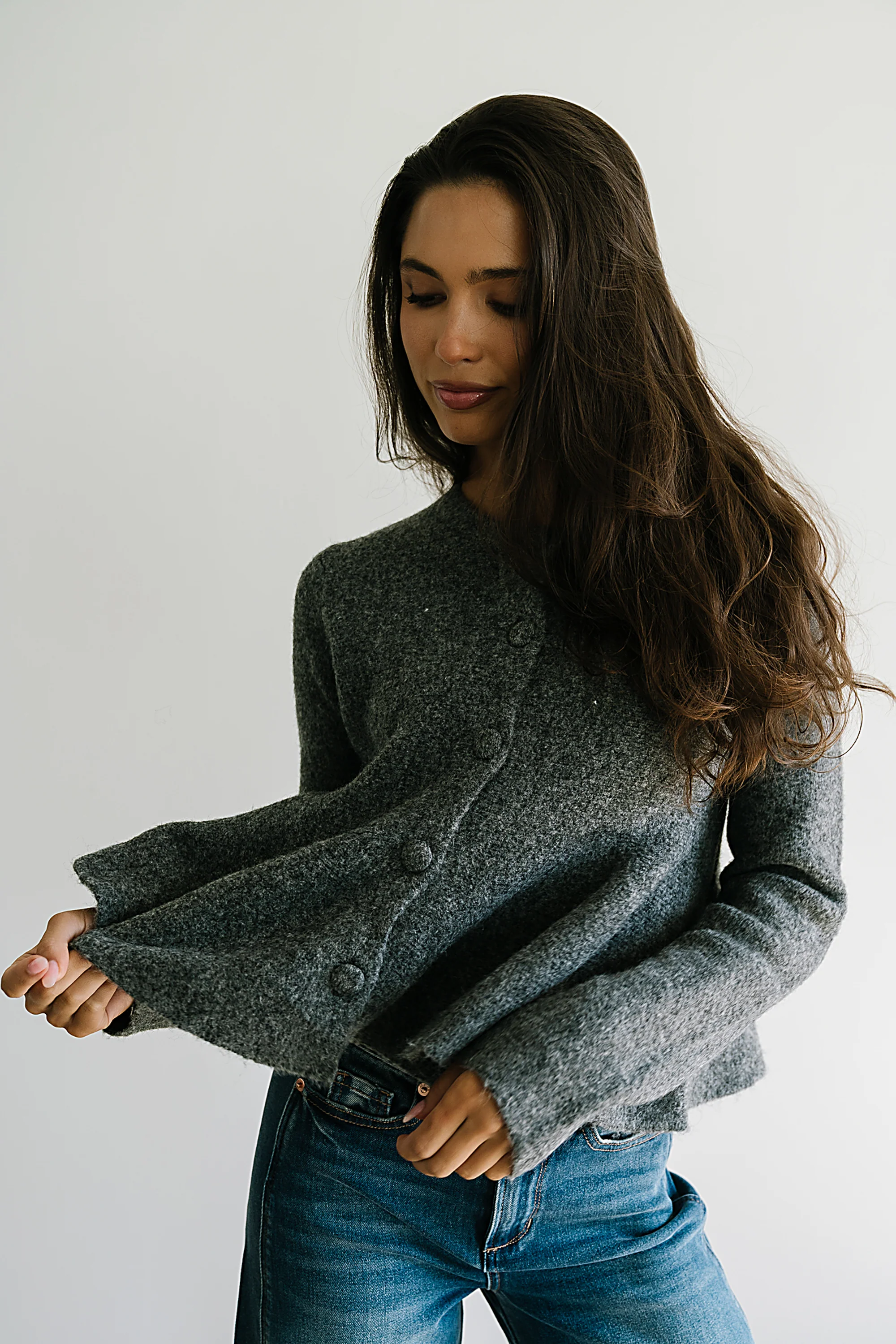 Ally Peplum Sweater - FINAL SALE - Image 3
