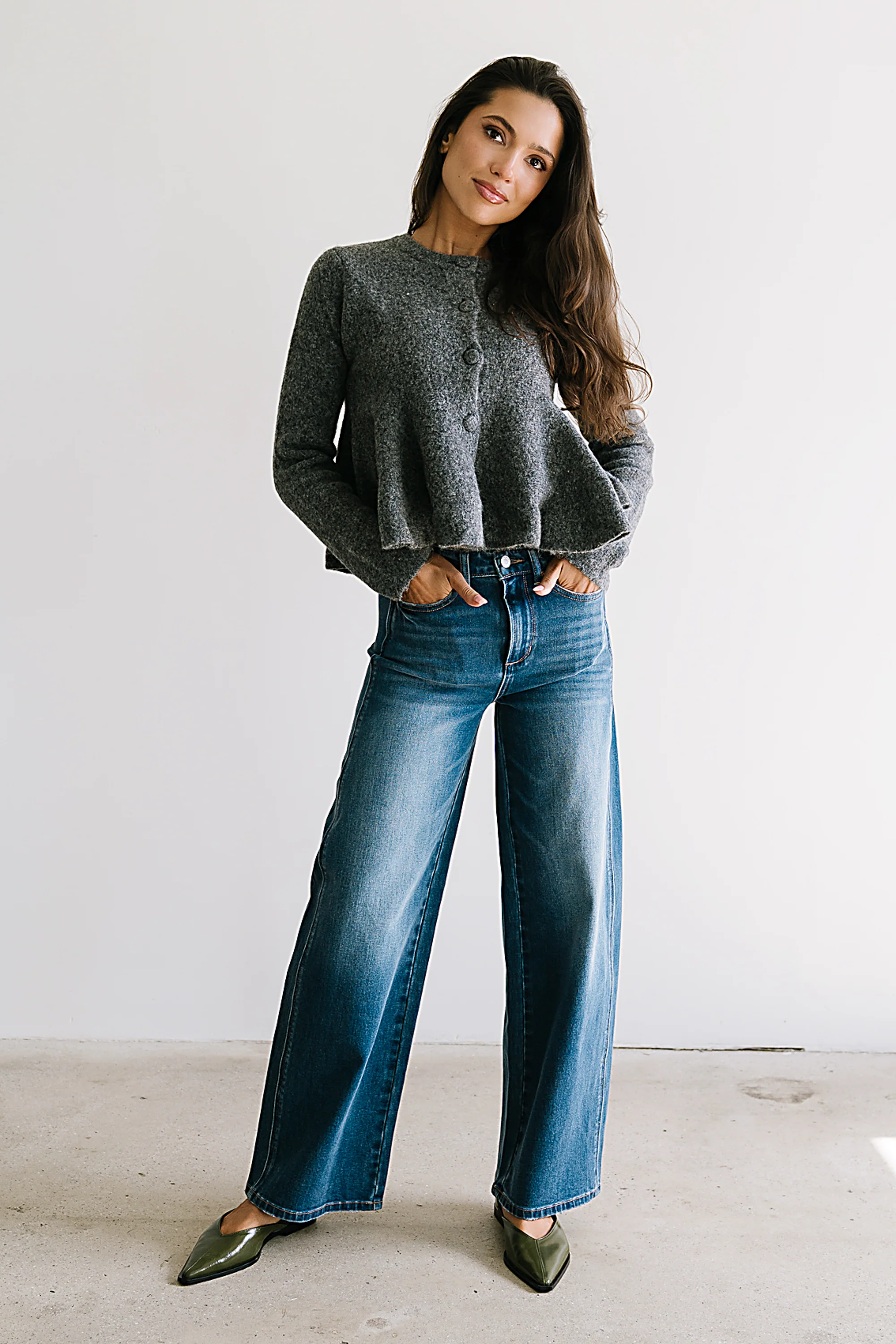 Ally Peplum Sweater - FINAL SALE - Image 4