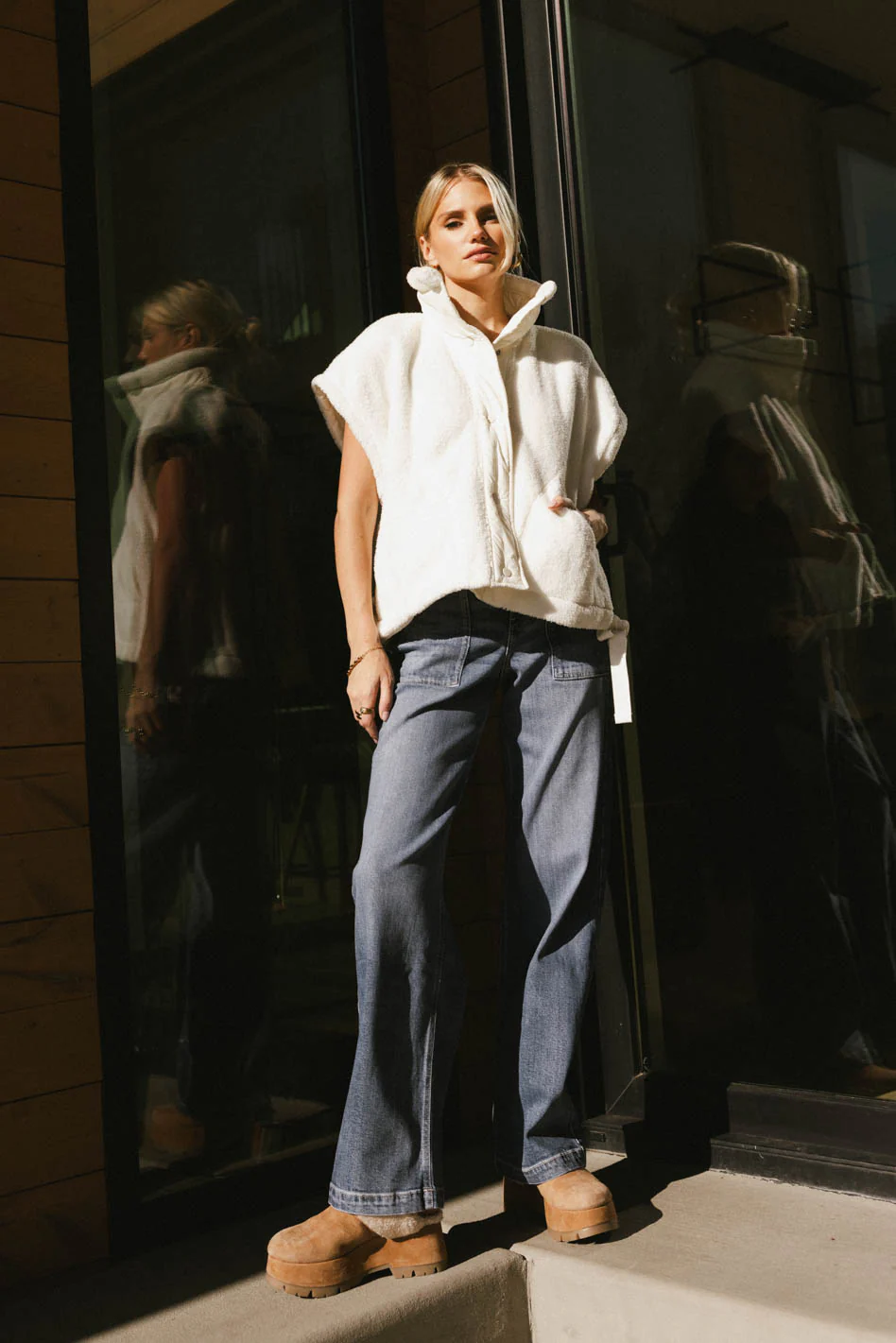 Alyssa Sherpa Vest - FINAL SALE - Image 3