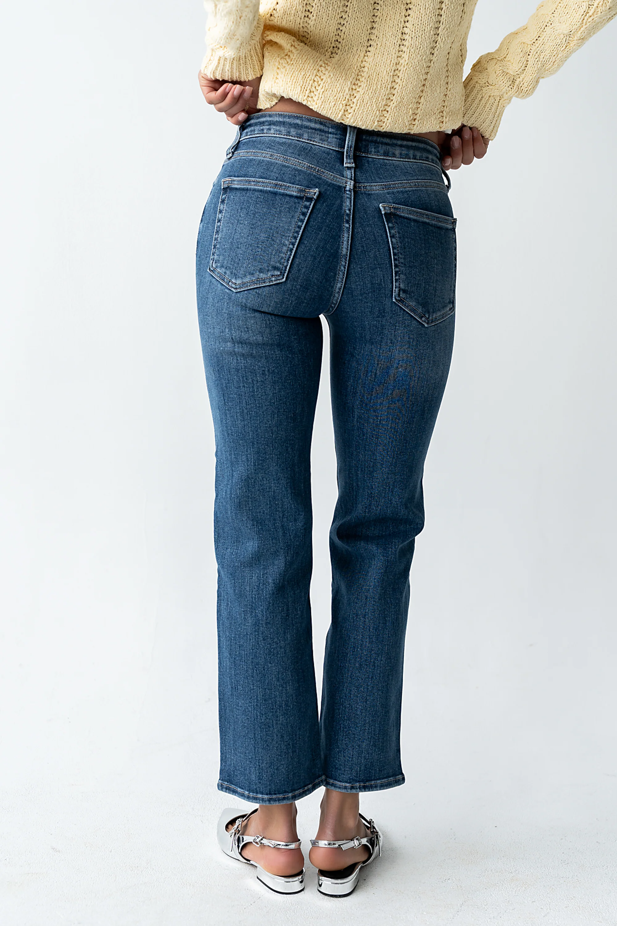 Amanda Straight Leg Jeans in Dark Wash - Image 5
