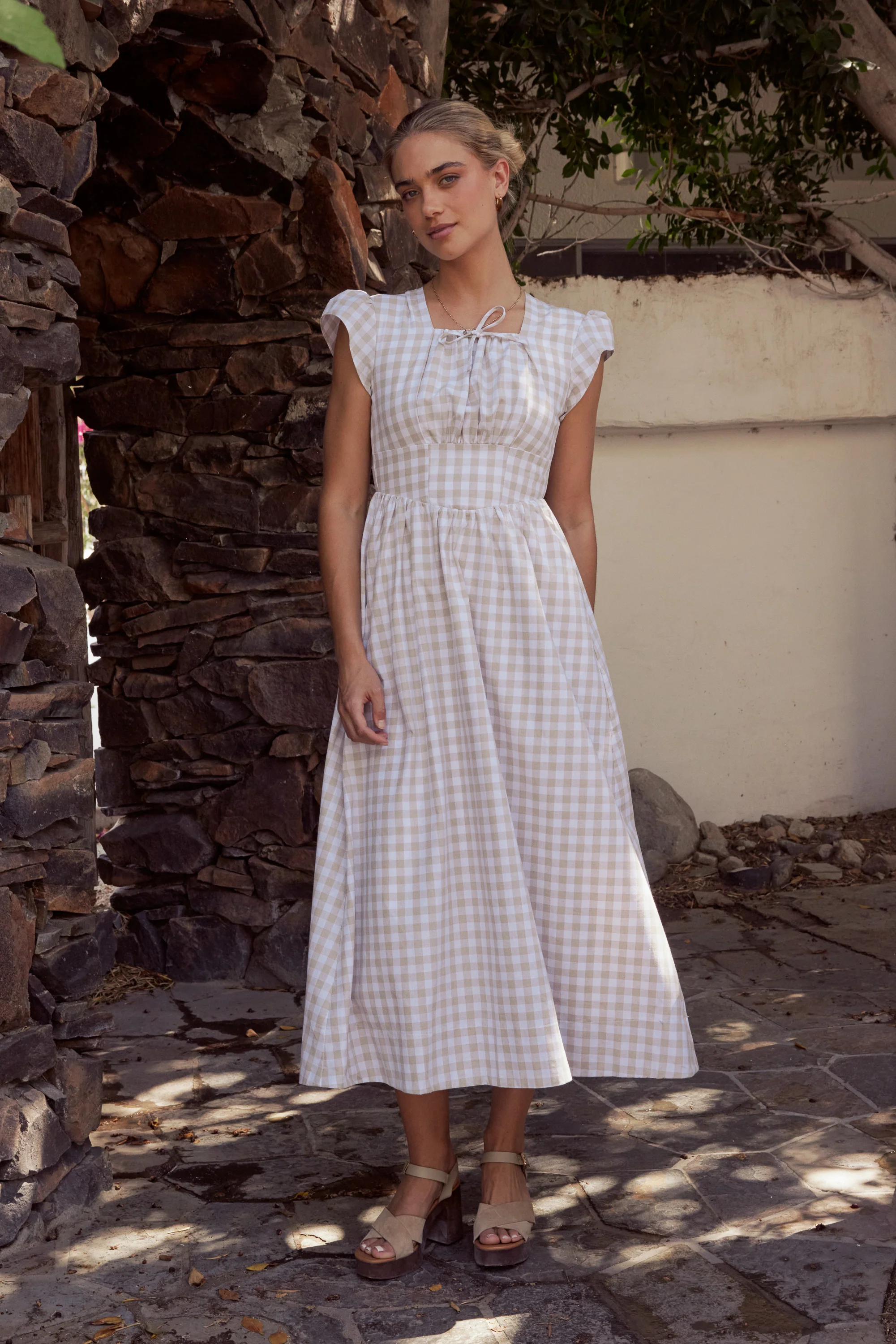Amani Plaid Maxi Dress - FINAL SALE - Image 10