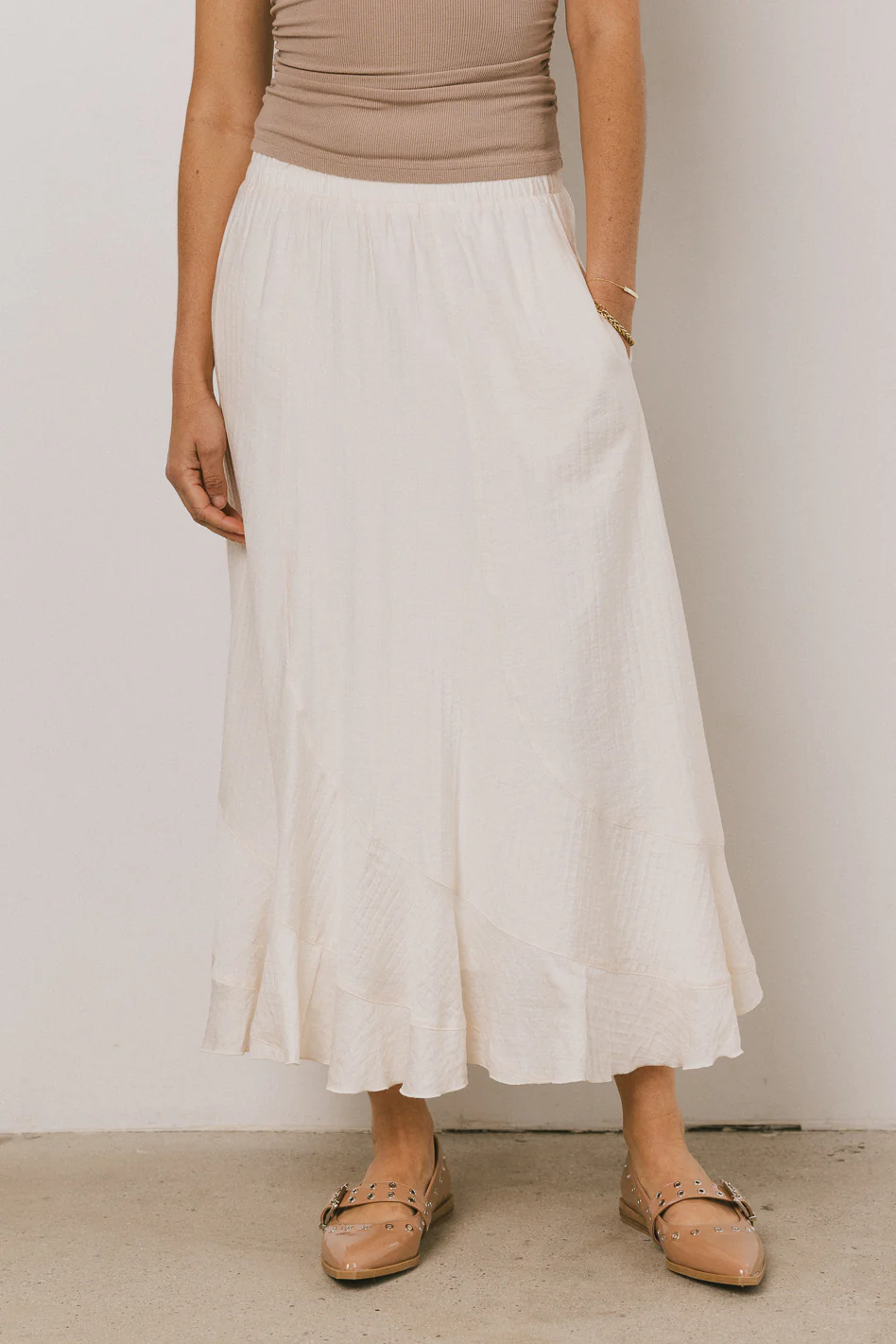 Amara Maxi Skirt in Ivory - FINAL SALE - Image 2