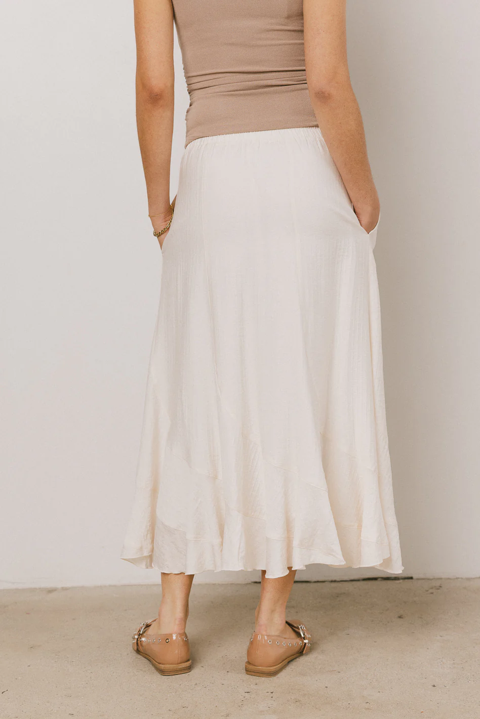 Amara Maxi Skirt in Ivory - FINAL SALE - Image 4