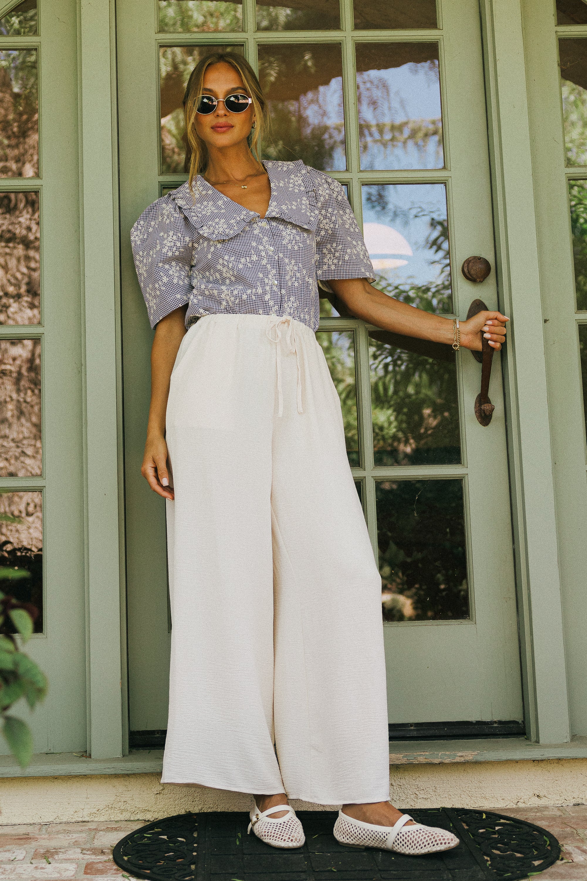 Amari Gingham Blouse - FINAL SALE - Image 3