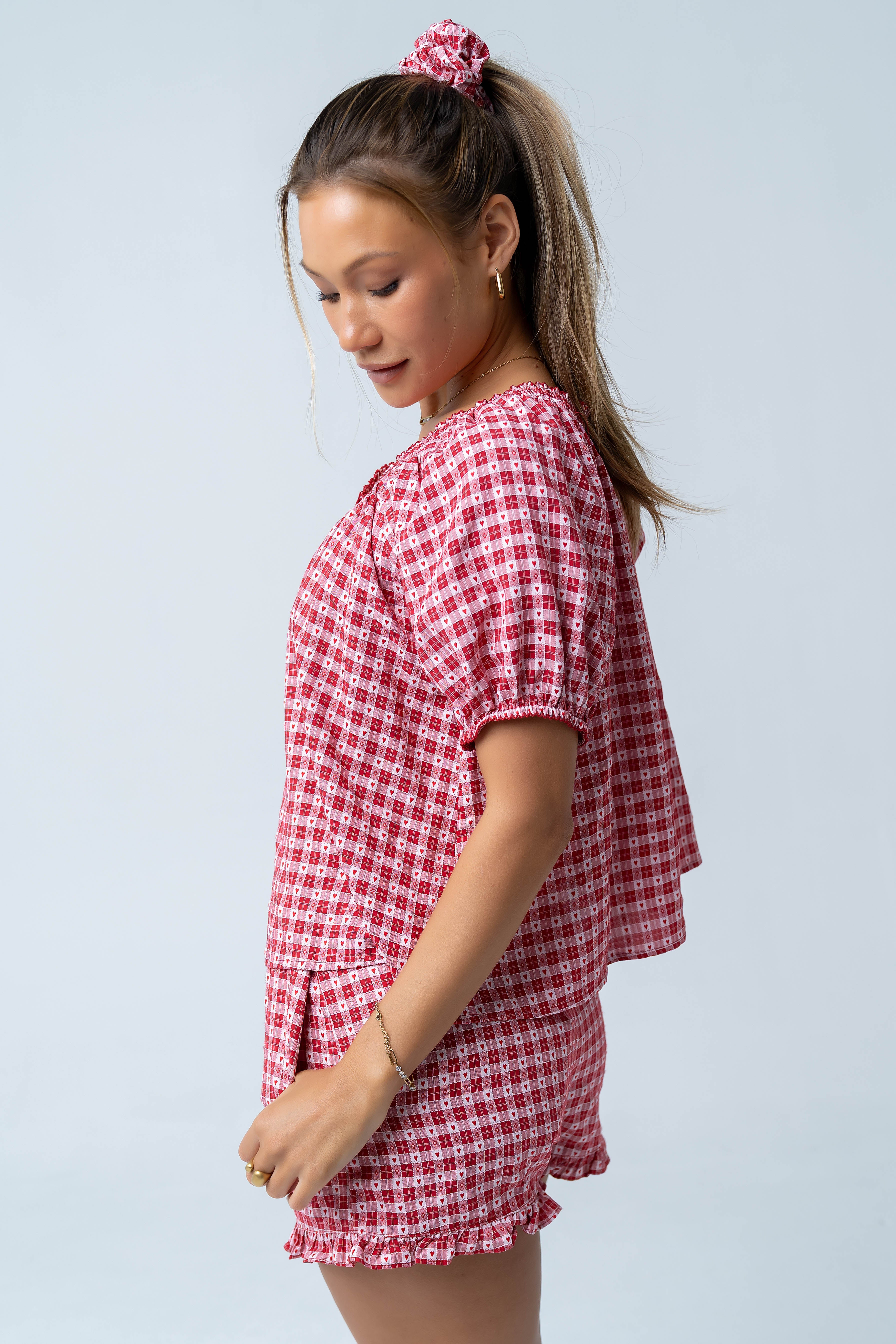 Ambree Gingham Button Up Top - Image 8