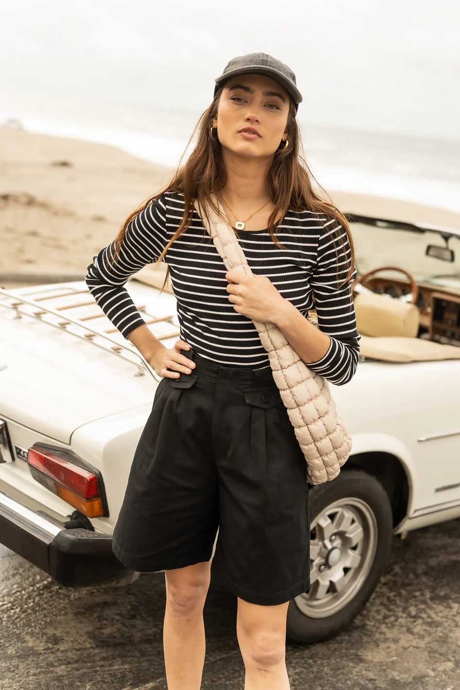 Amelia Bermuda Shorts in Black - FINAL SALE - Image 3