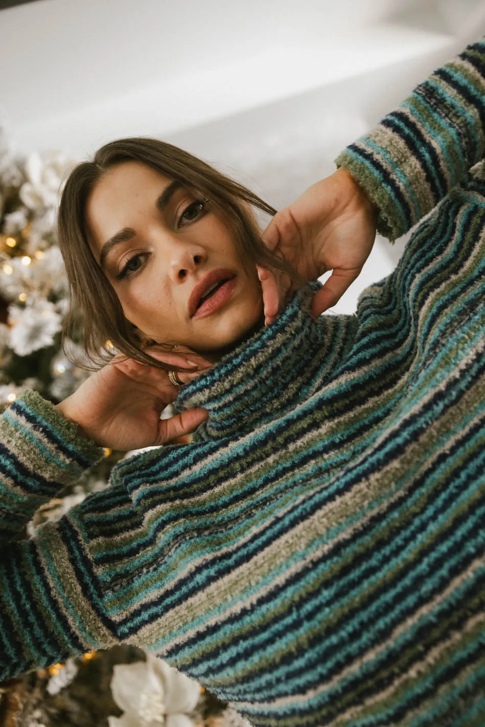 Amelia Striped Knit Sweater - FINAL SALE - Image 4
