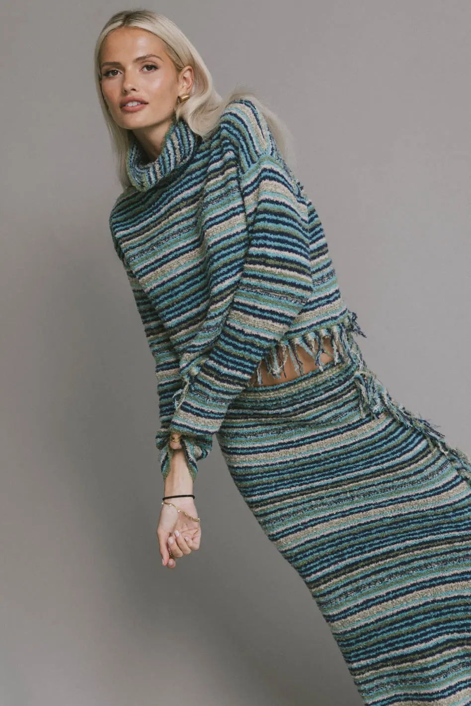 Amelia Striped Knit Sweater - FINAL SALE - Image 5