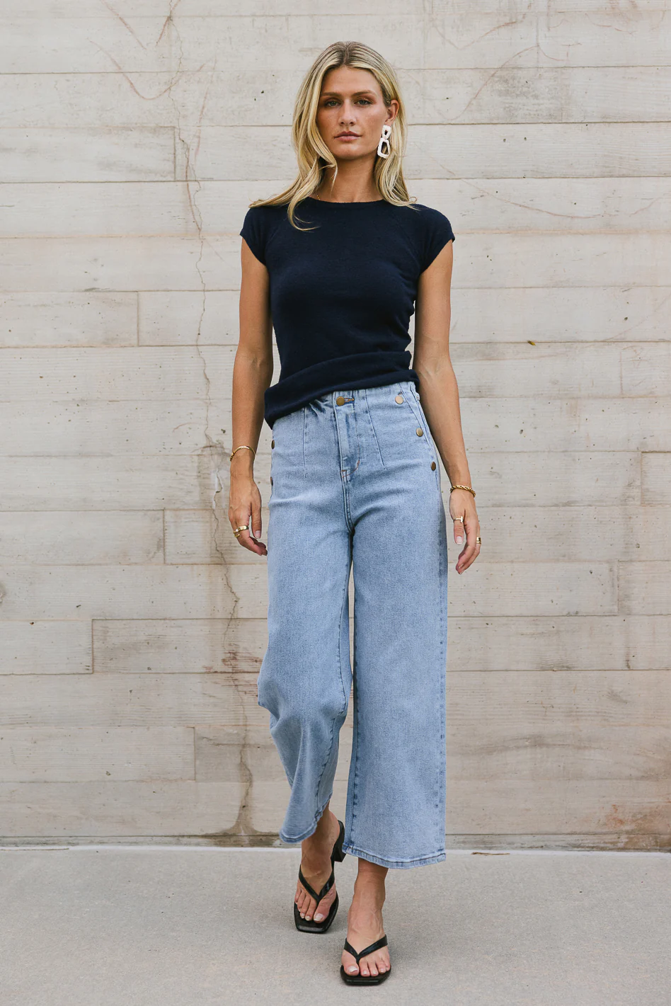 Amiri Wide Leg Jeans in Light Wash - FINAL SALE - Image 3