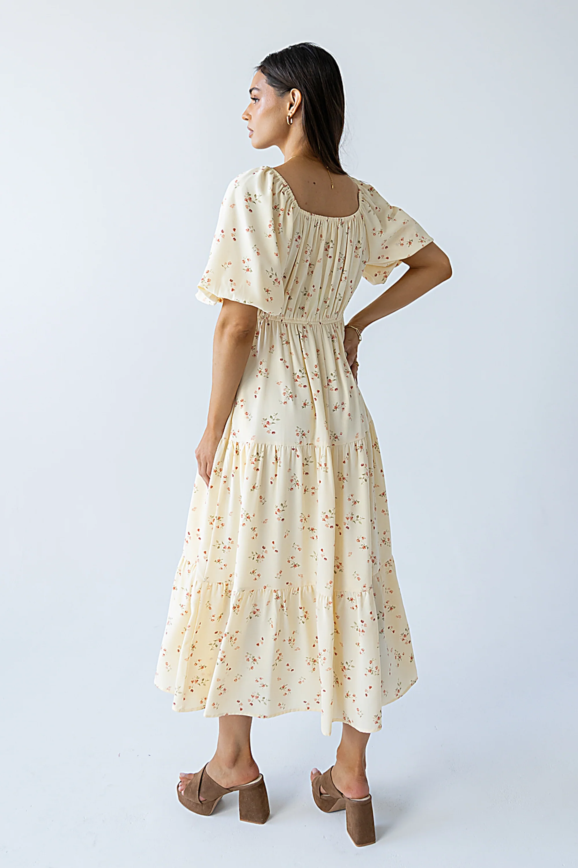 Amy Floral Maxi Dress in Yellow - Image 5