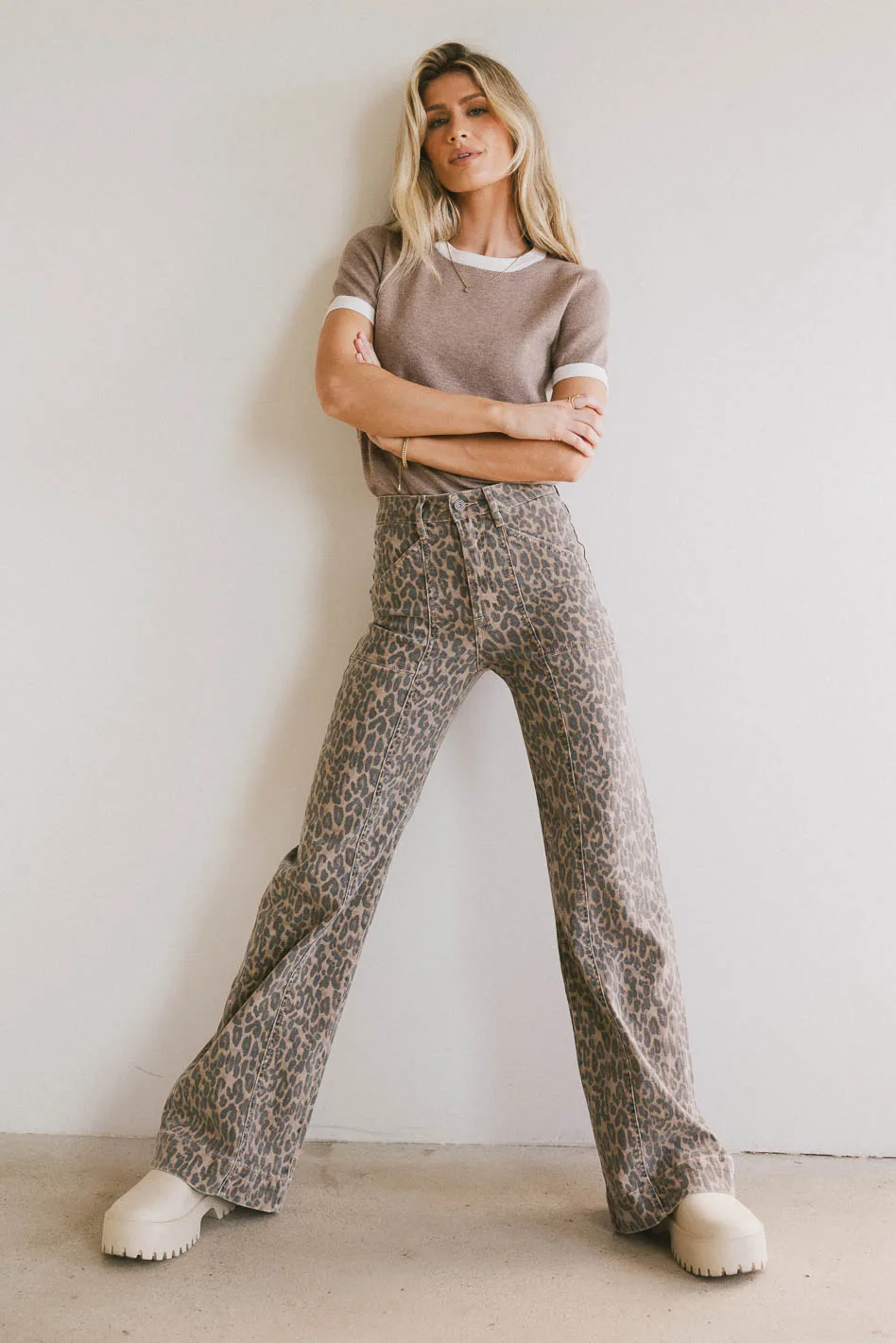Anaya Wide Leg Flare Jeans - Image 2