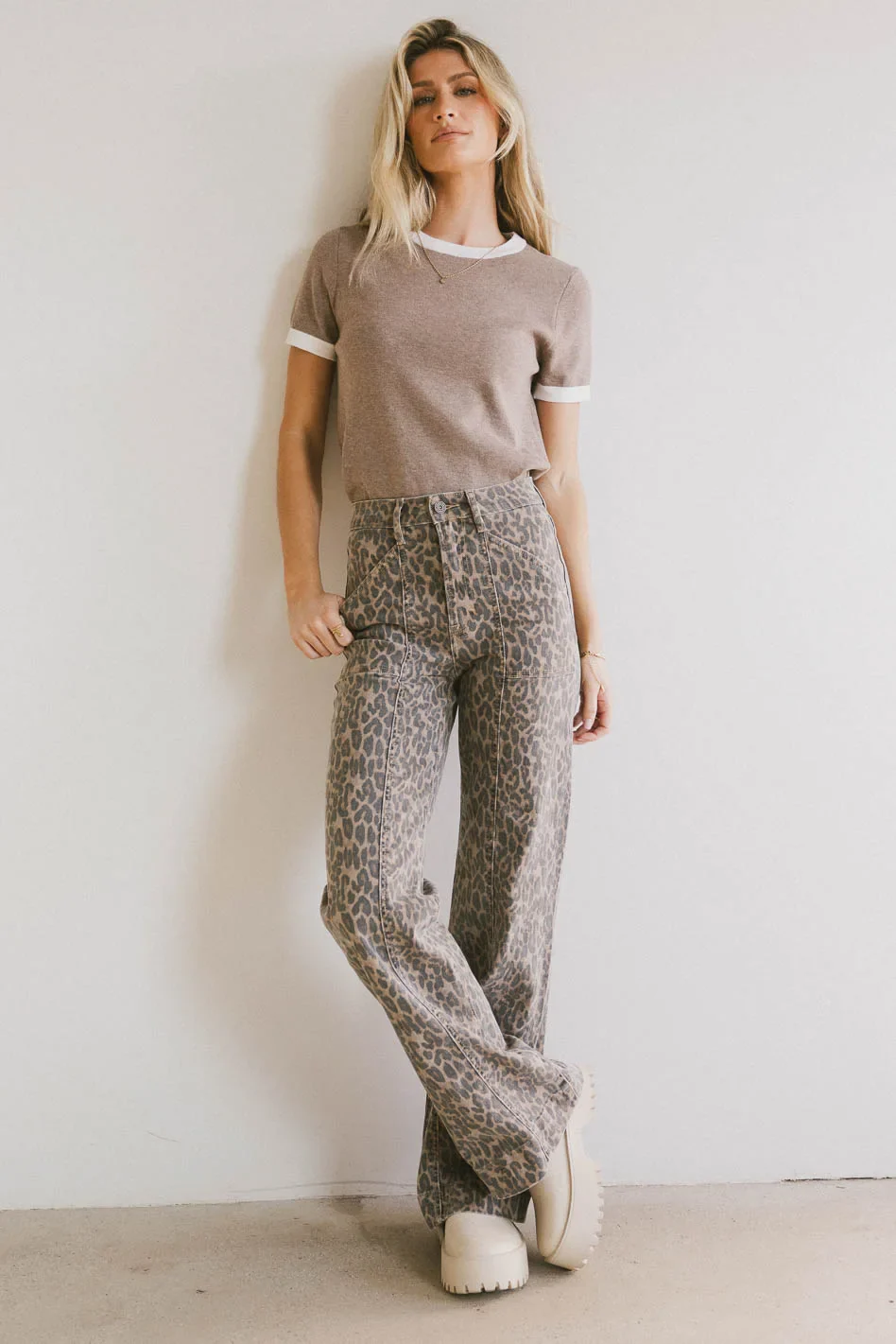 Anaya Wide Leg Flare Jeans - Image 4