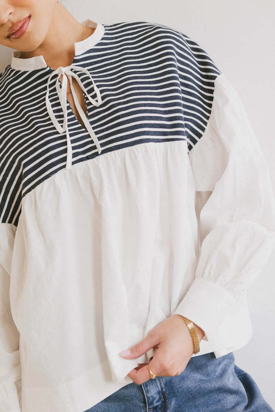 Anchor Striped Top - FINAL SALE - Image 2