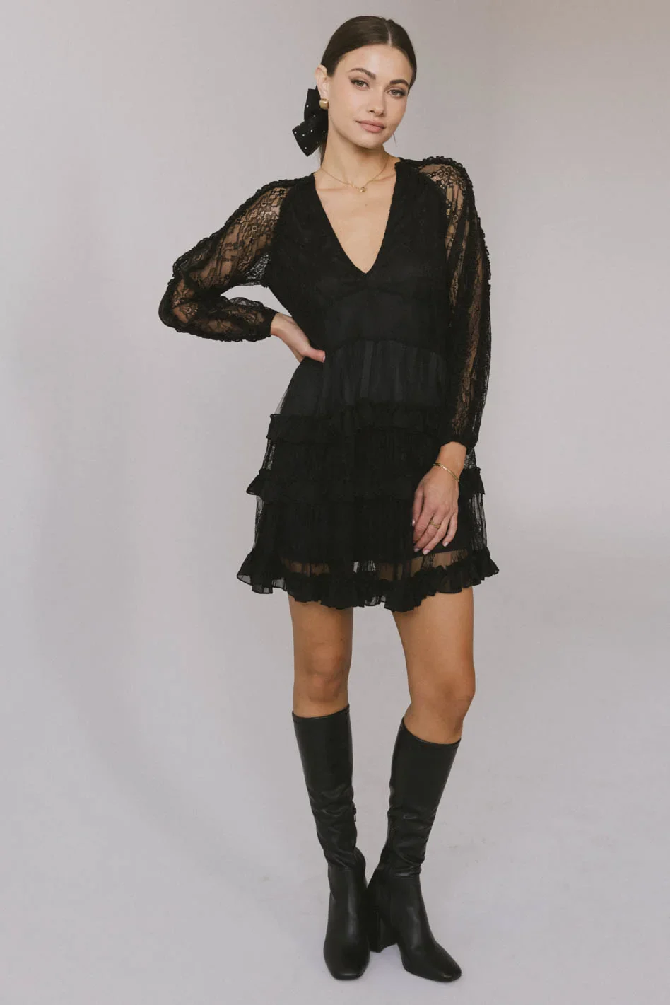 Andee Lace Mini Dress - FINAL SALE - Image 2