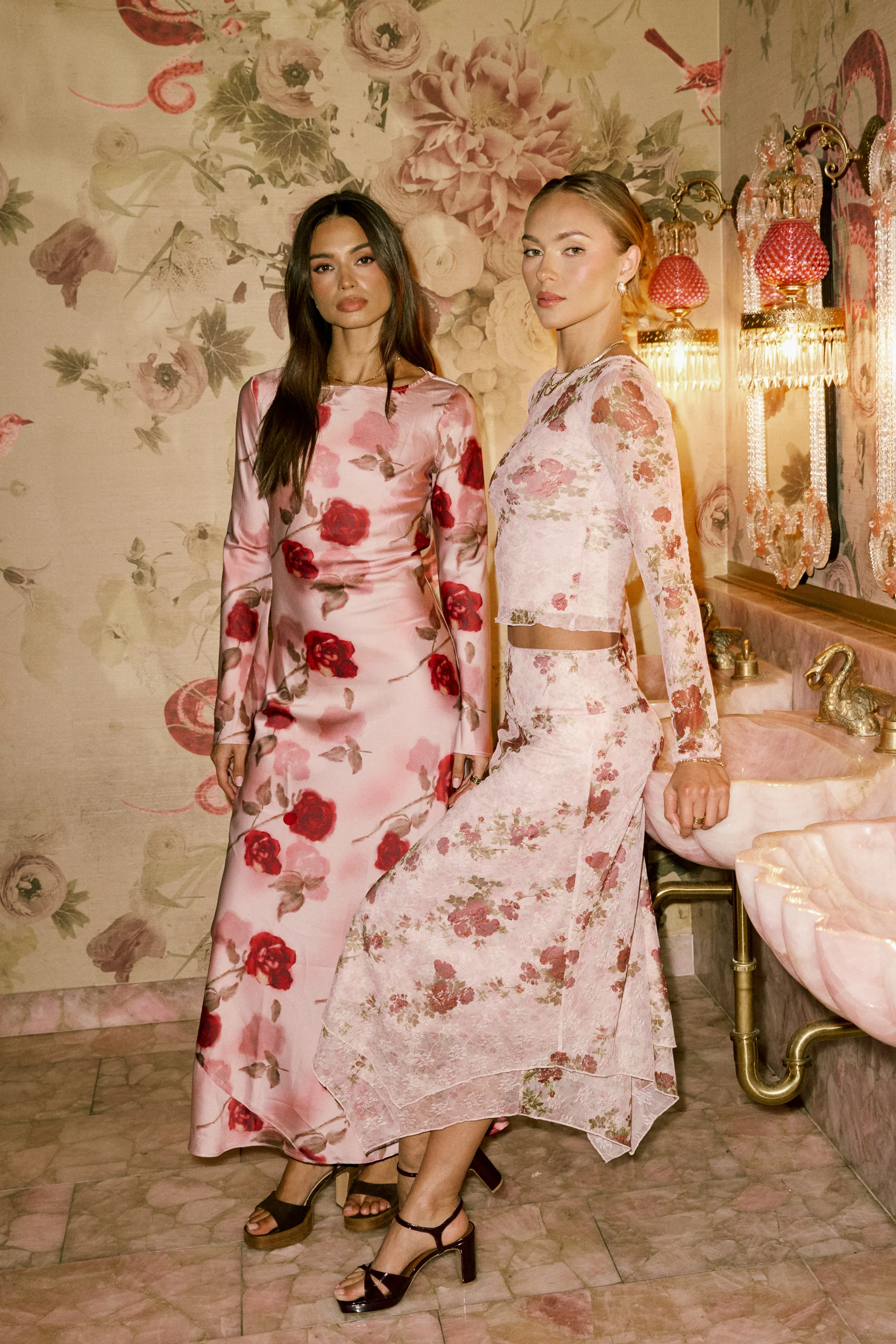 Anderson Floral Mesh Maxi Skirt - FINAL SALE - Image 2