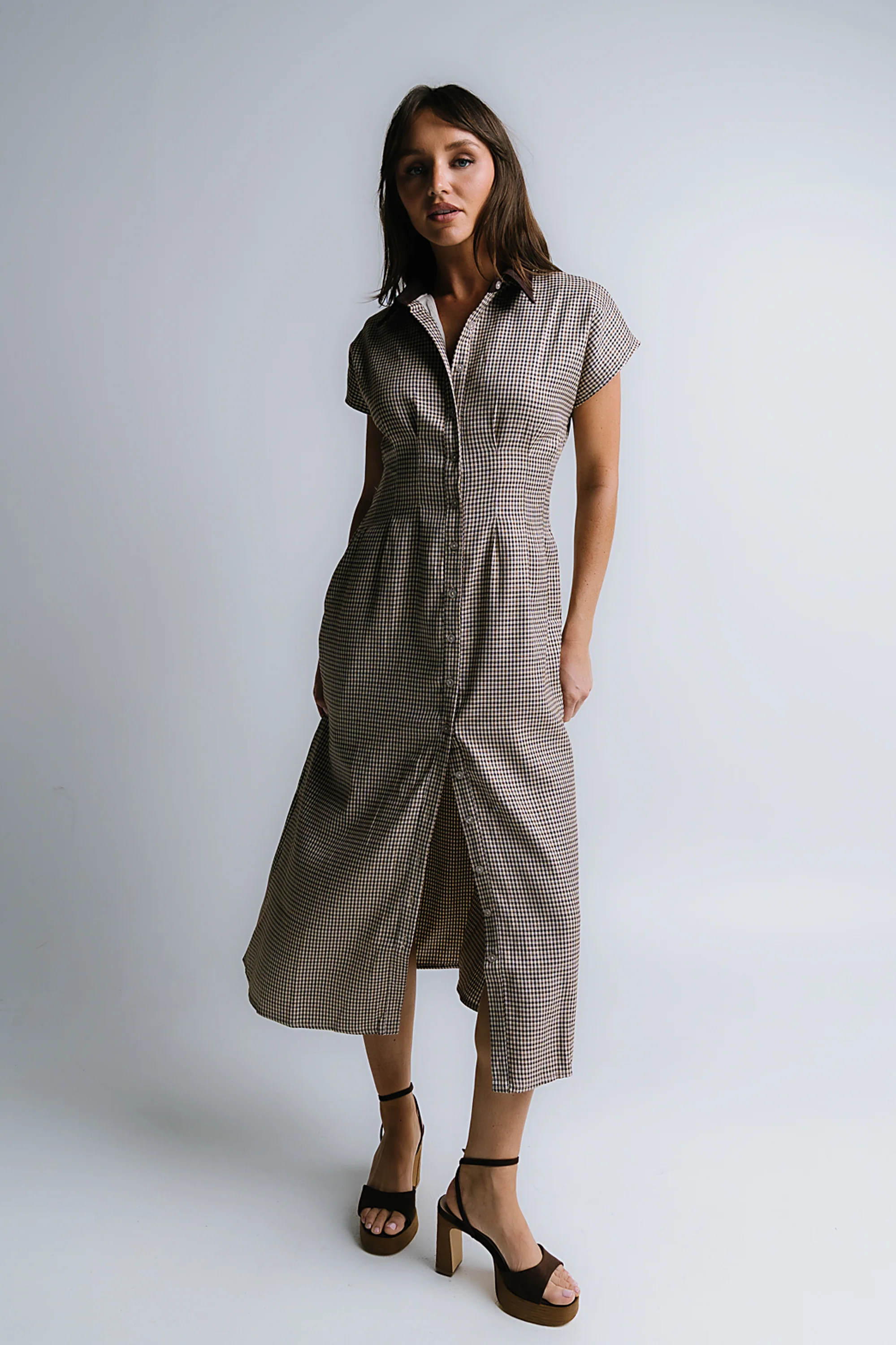 Andie Houndstooth Maxi Dress - FINAL SALE - Image 5