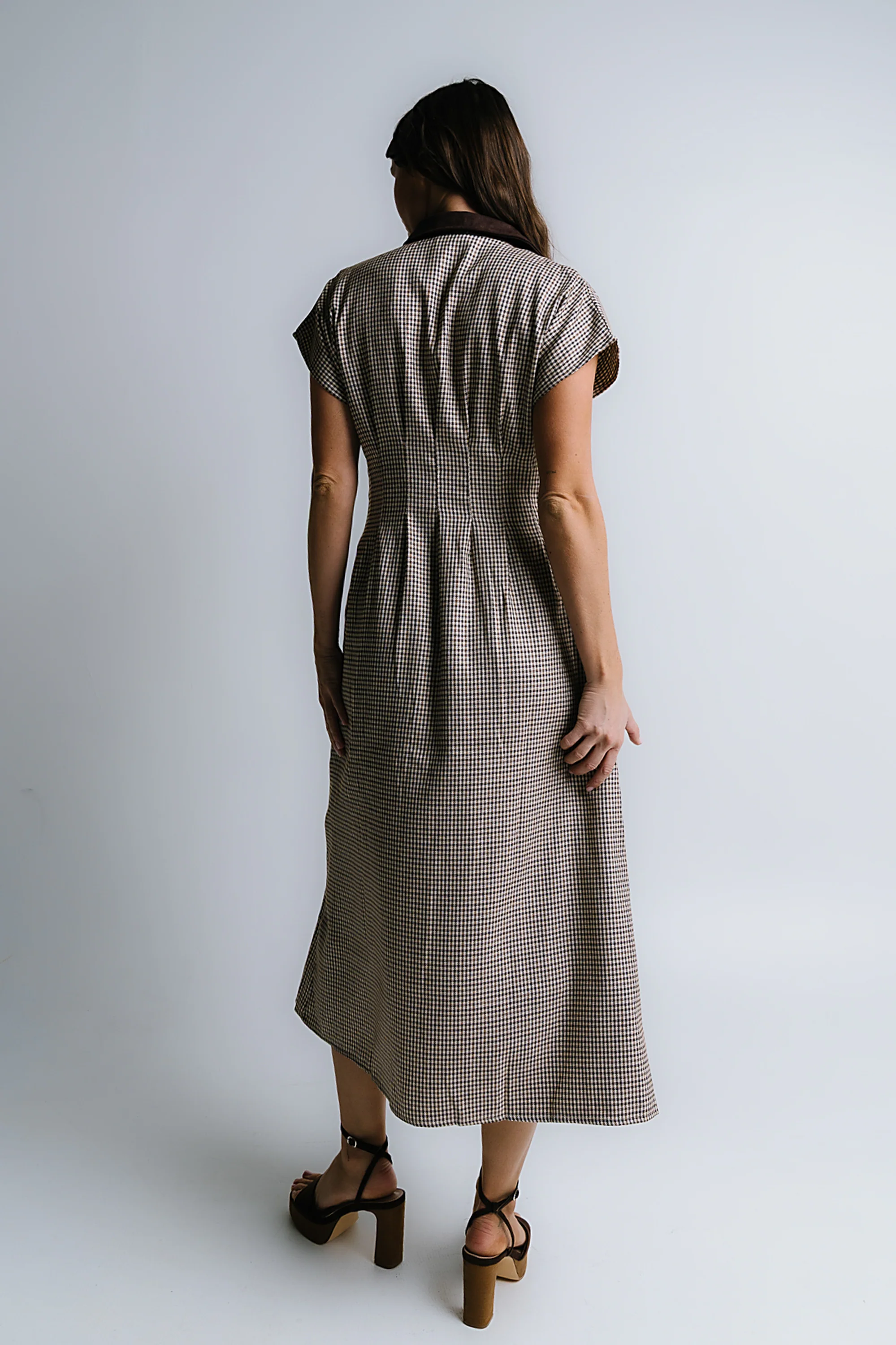 Andie Houndstooth Maxi Dress - FINAL SALE - Image 7