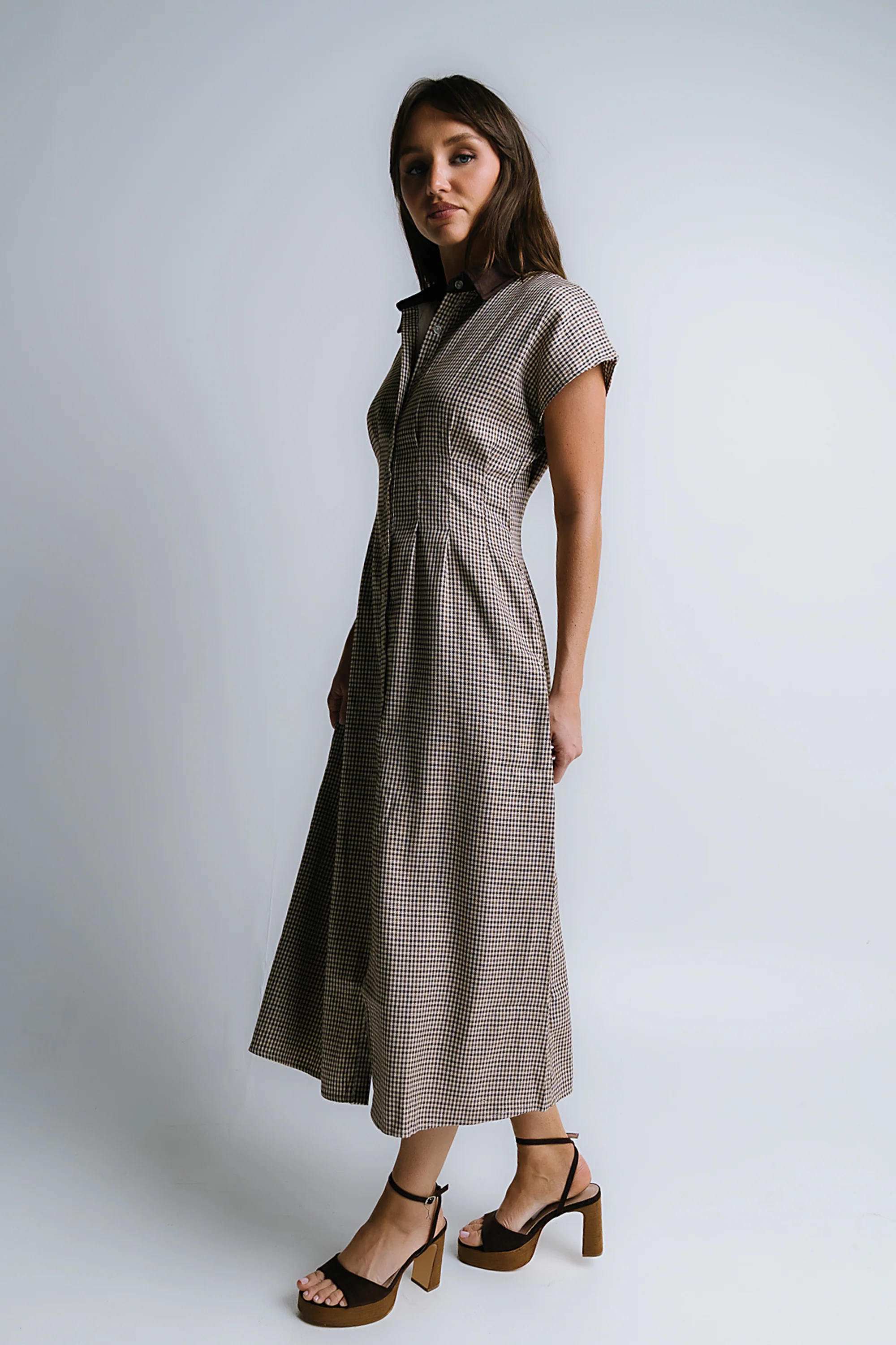 Andie Houndstooth Maxi Dress - FINAL SALE - Image 8
