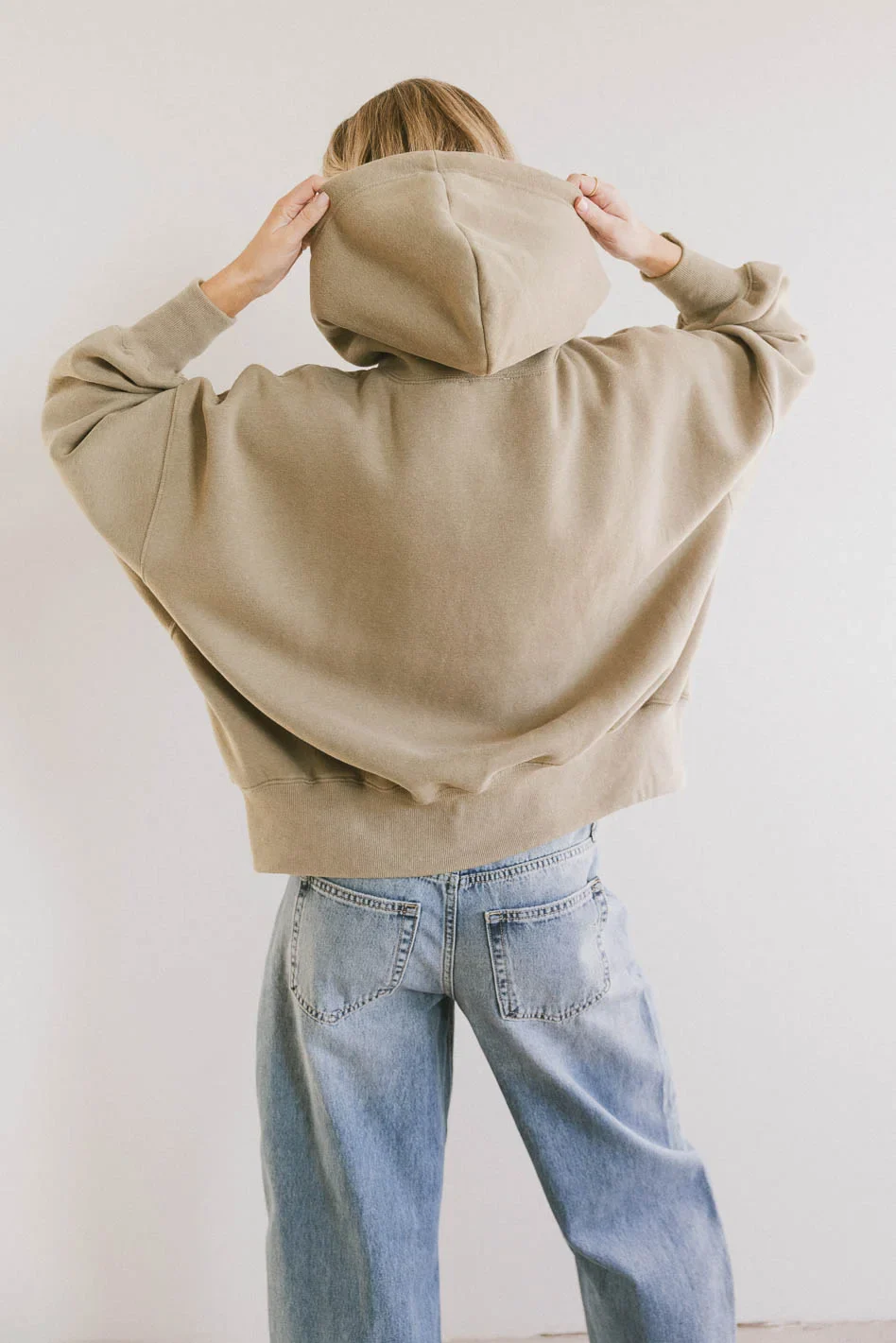 Andie Oversized Hoodie in Sage - FINAL SALE - Image 3