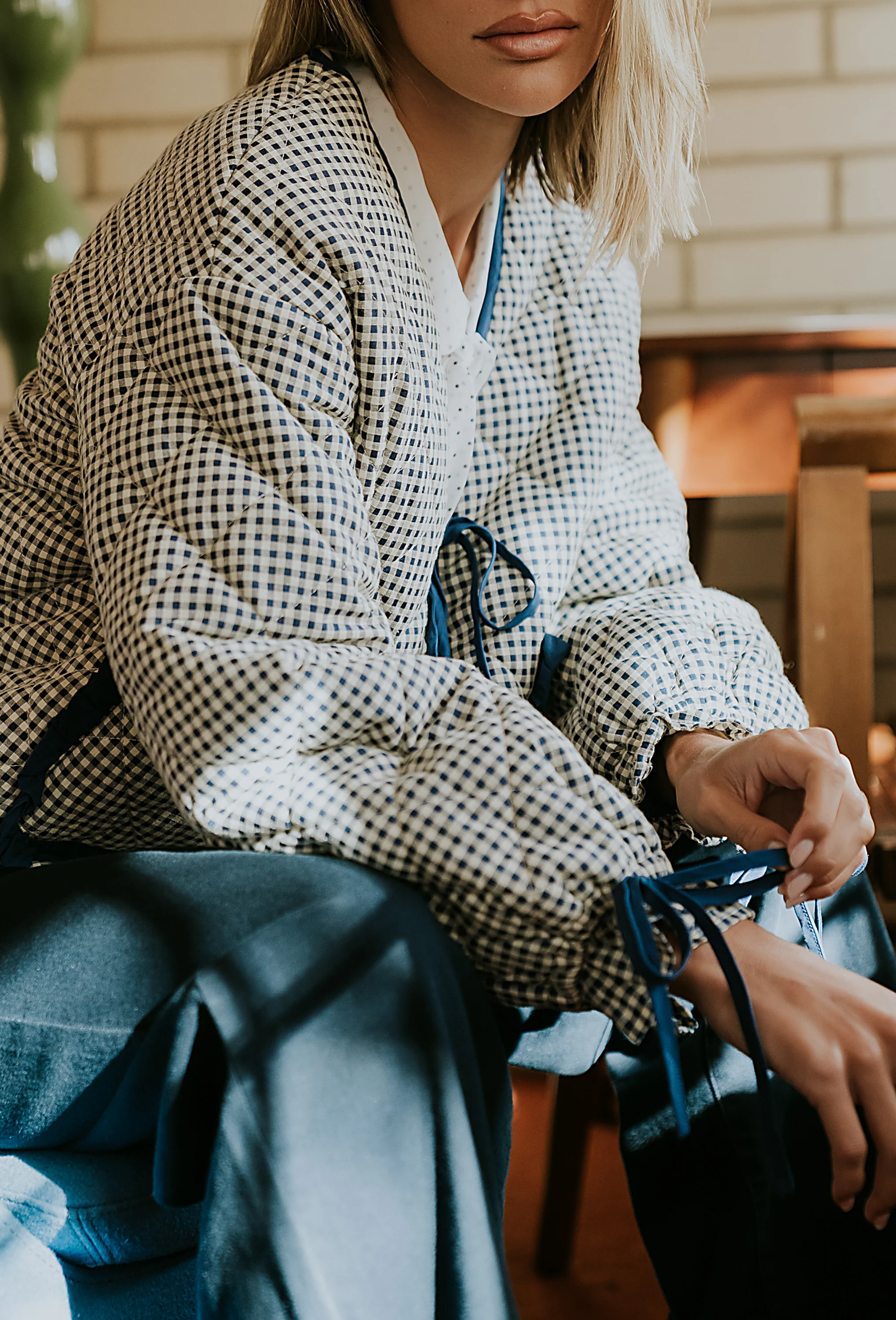 Andy Gingham Jacket - FINAL SALE - Image 2