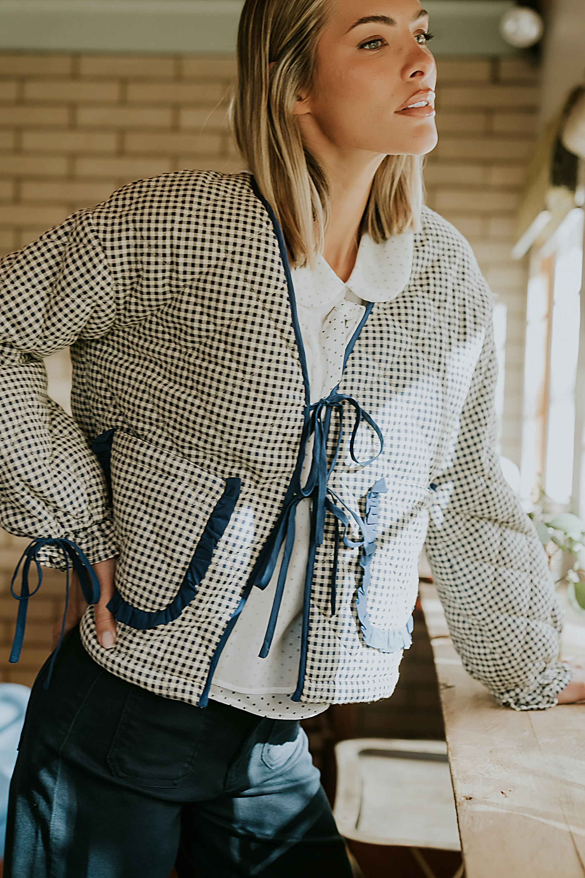 Andy Gingham Jacket - FINAL SALE - Image 6