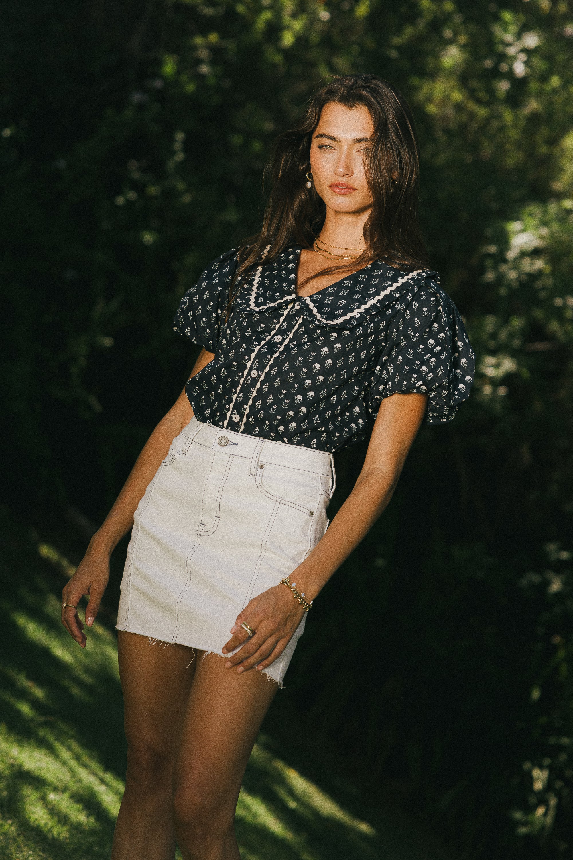 Anna Denim Mini Skirt - FINAL SALE - Image 2