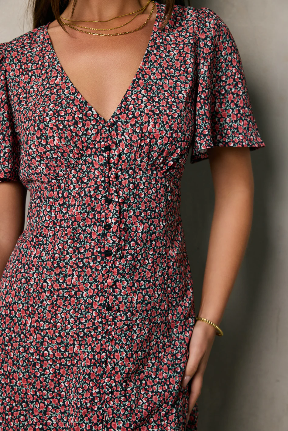 Anne Floral Mini Dress - FINAL SALE - Image 5