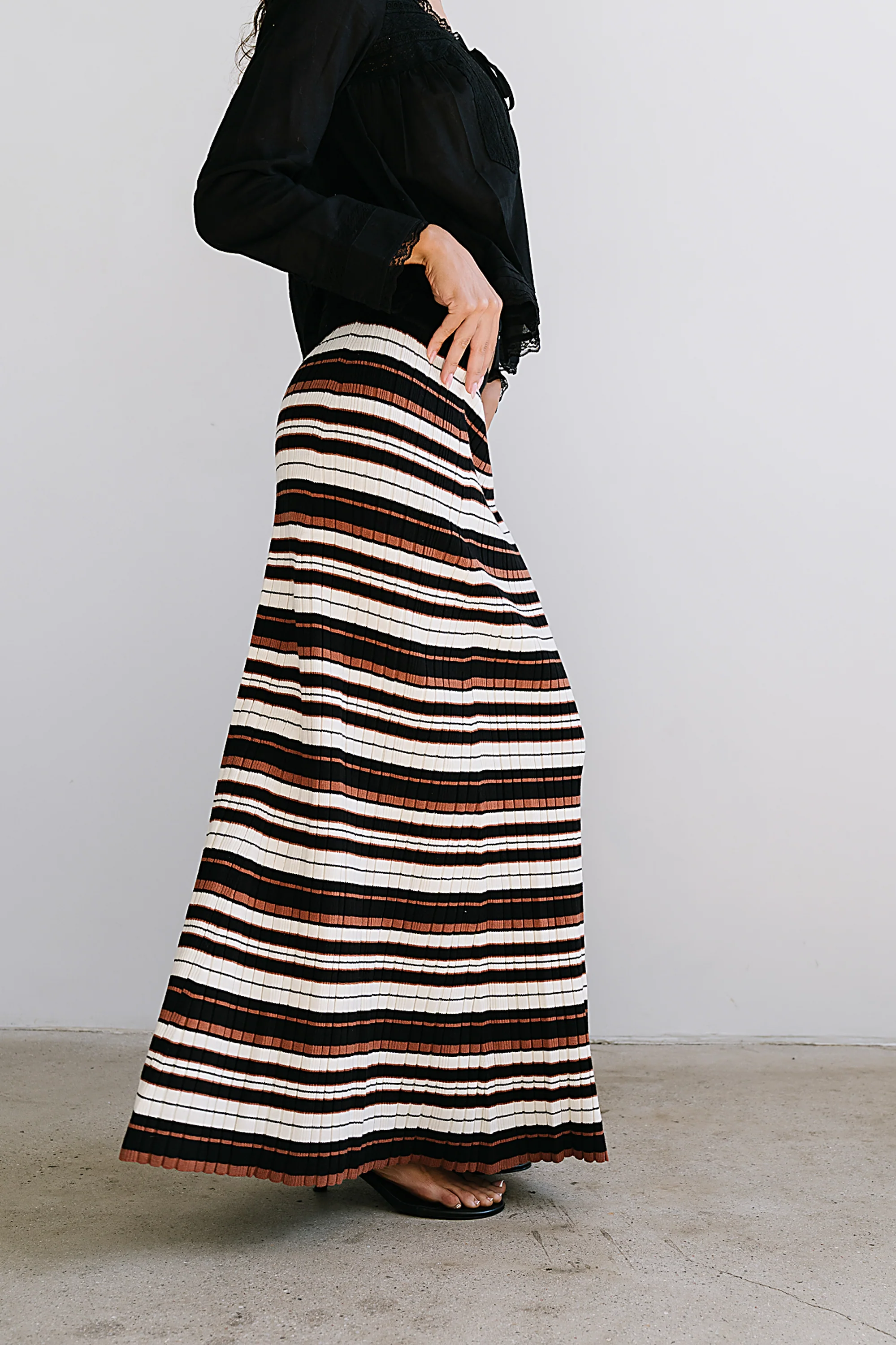 Anne Striped Maxi Skirt - test product - Image 6
