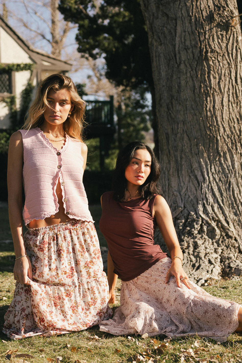 Annie Knit Vest in Blush - FINAL SALE - Image 2