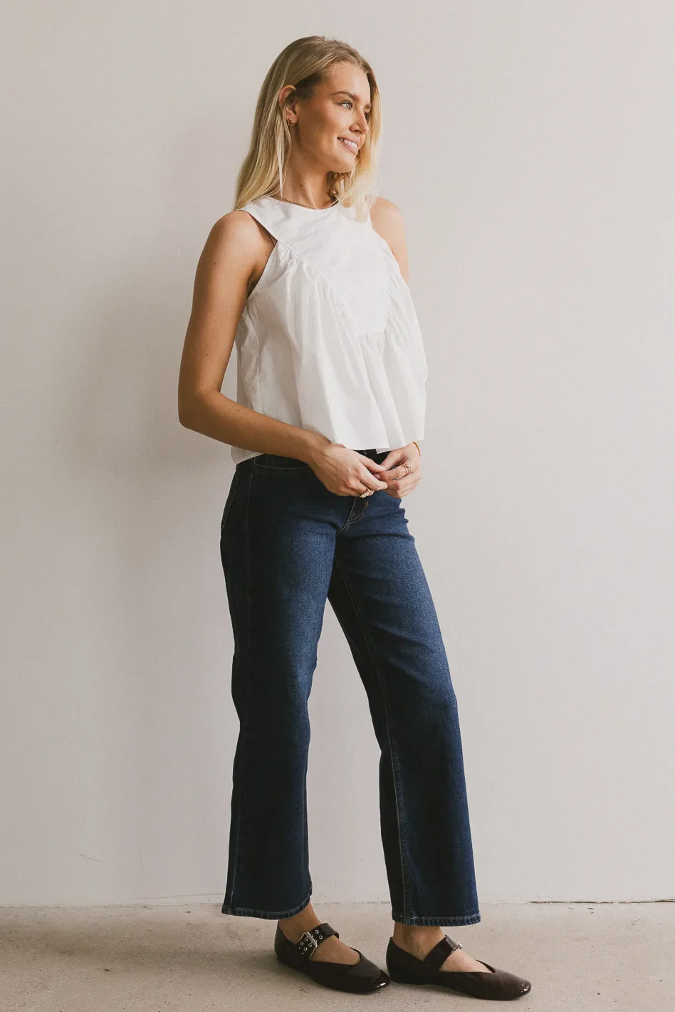 Anselle Swing Blouse in White - FINAL SALE - Image 4
