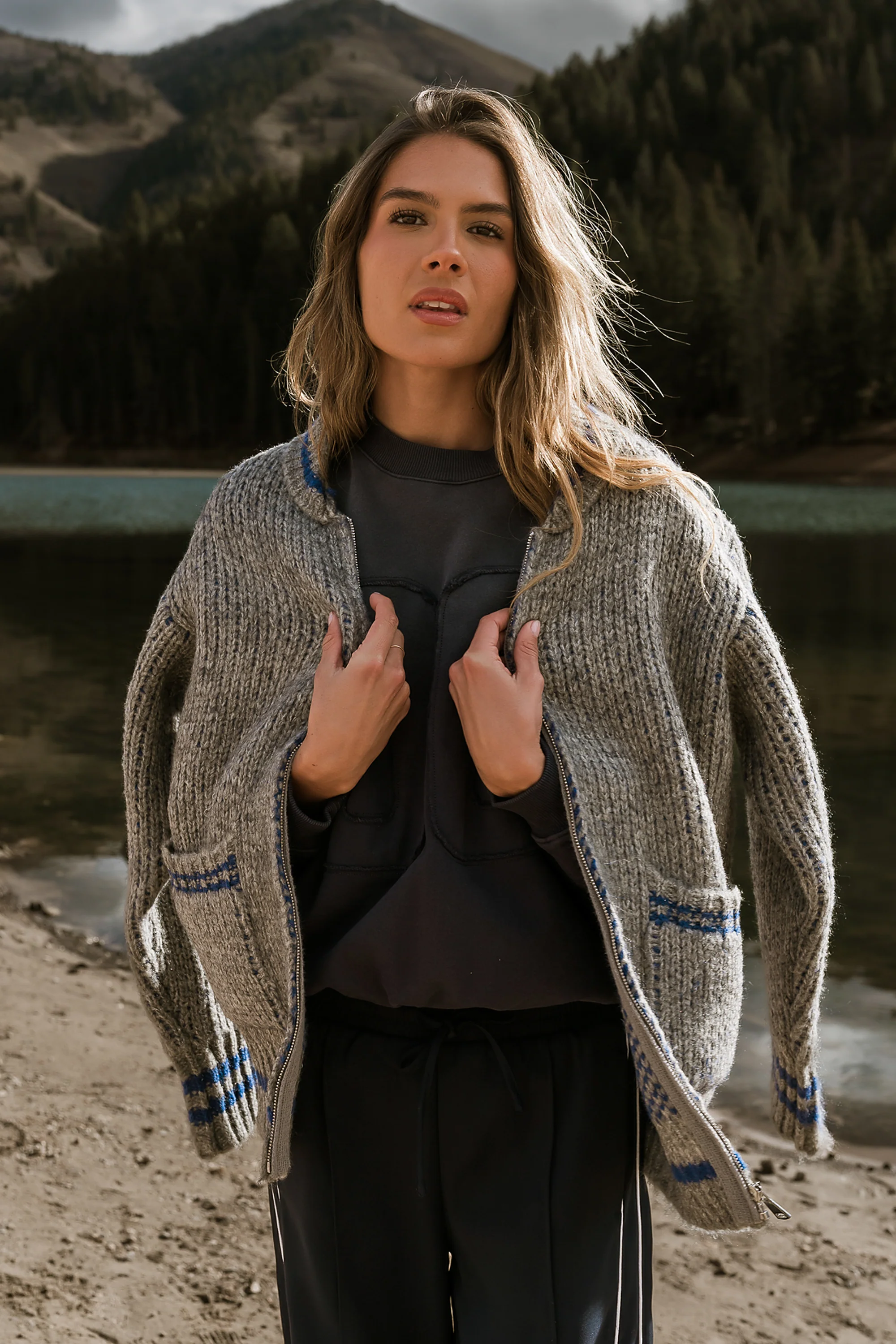 Apres Oversized Knit Jacket- FINAL SALE - Image 4
