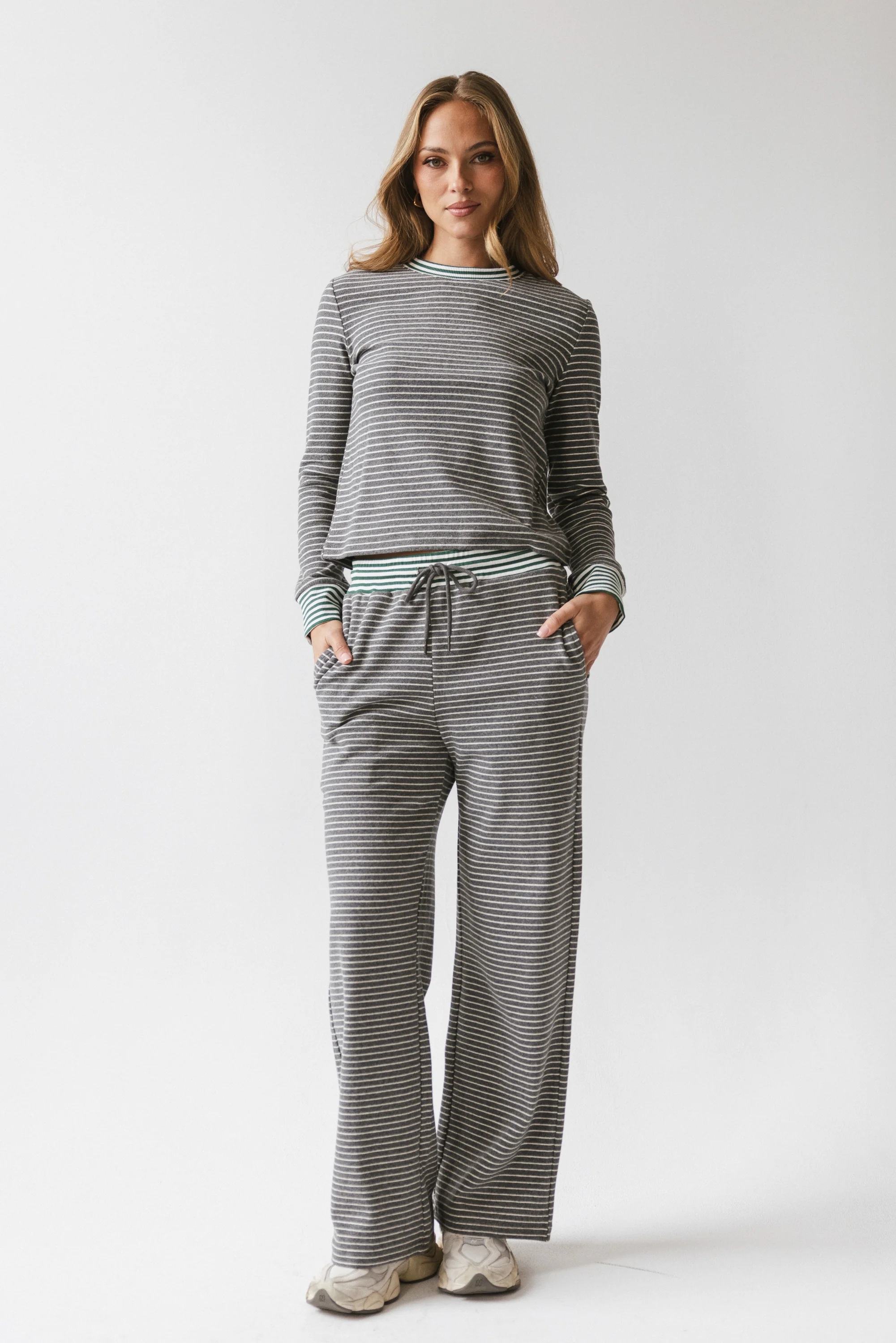 April Striped Pants in Grey - FINAL SALE - Image 5