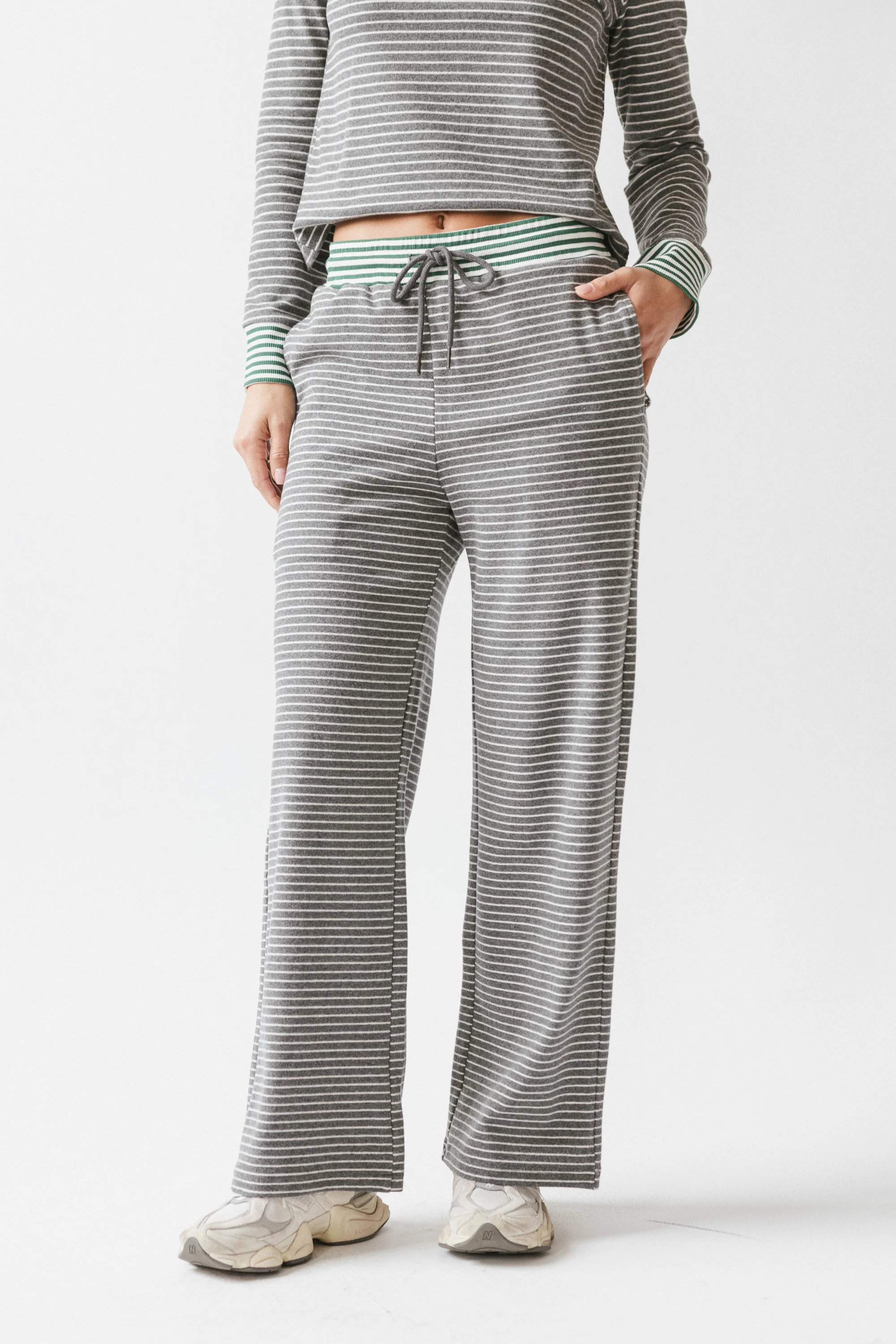April Striped Pants in Grey - FINAL SALE - Image 6